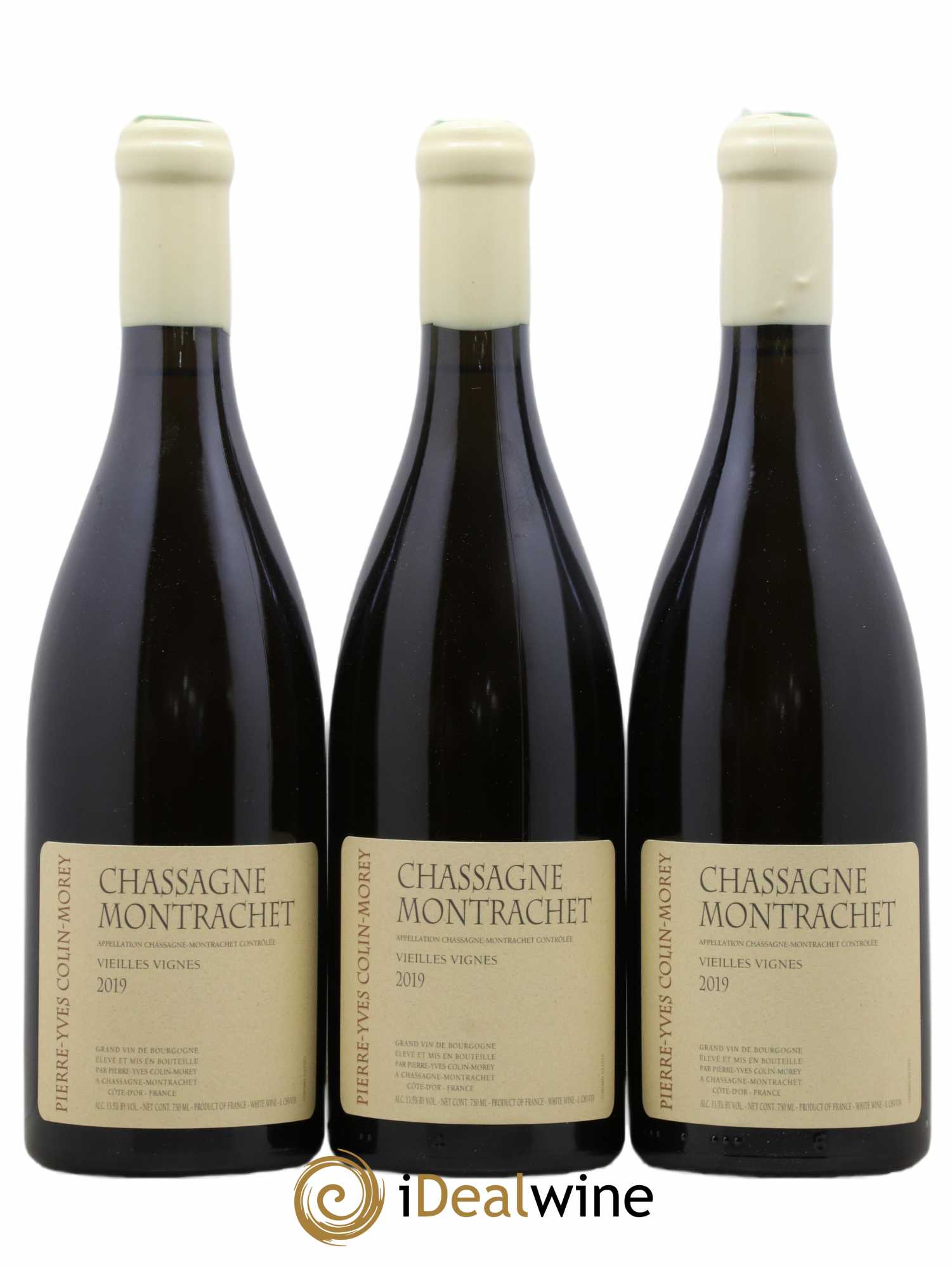Chassagne-Montrachet Vieilles vignes Pierre-Yves Colin Morey (sans prix de réserve) 2019 - Lot de 3 bouteilles - 0