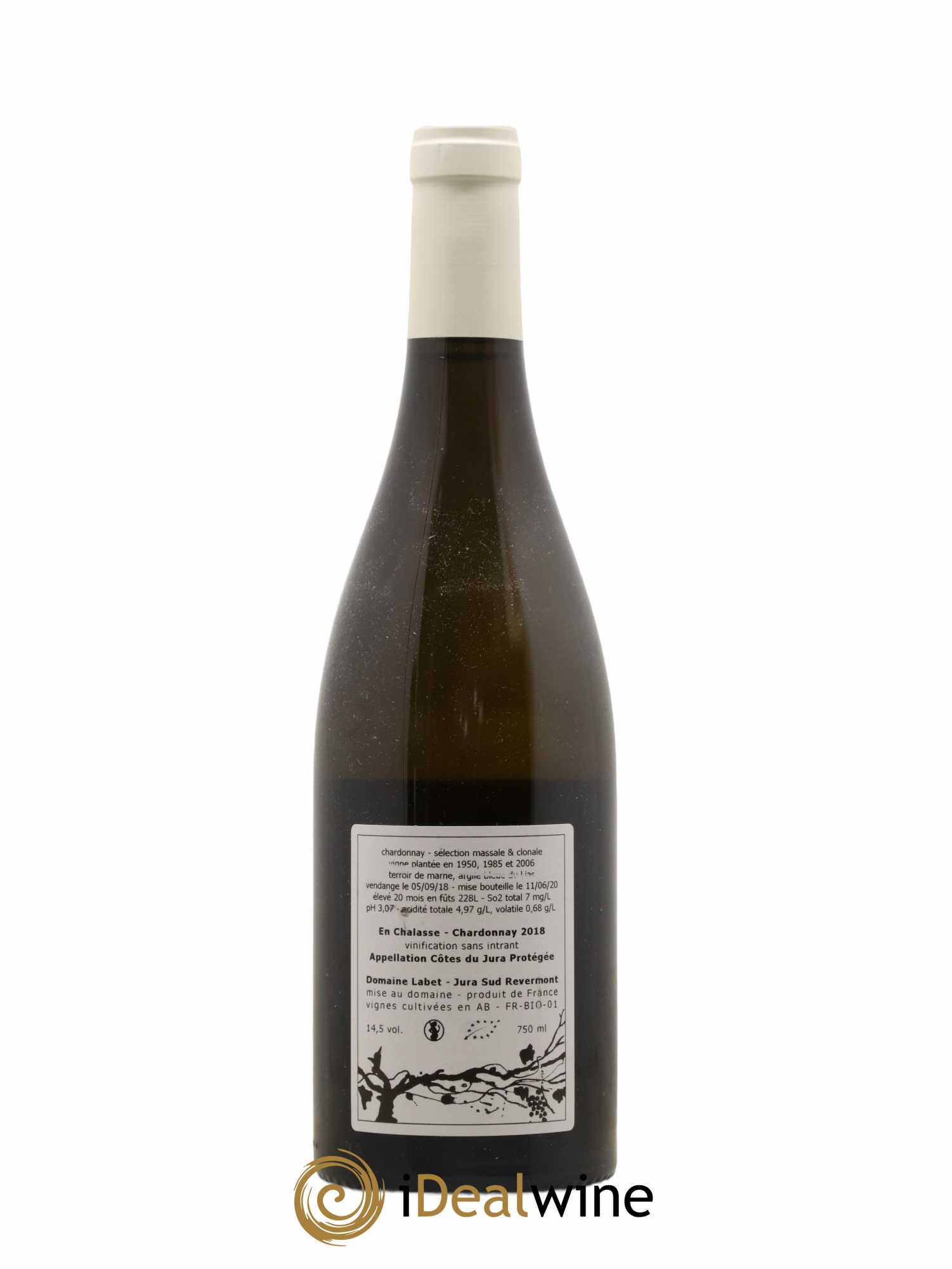 Côtes du Jura Chardonnay En Chalasse Romain - Julien - Charline Labet (sans prix de réserve) 2018 - Lot de 1 bouteille - 1