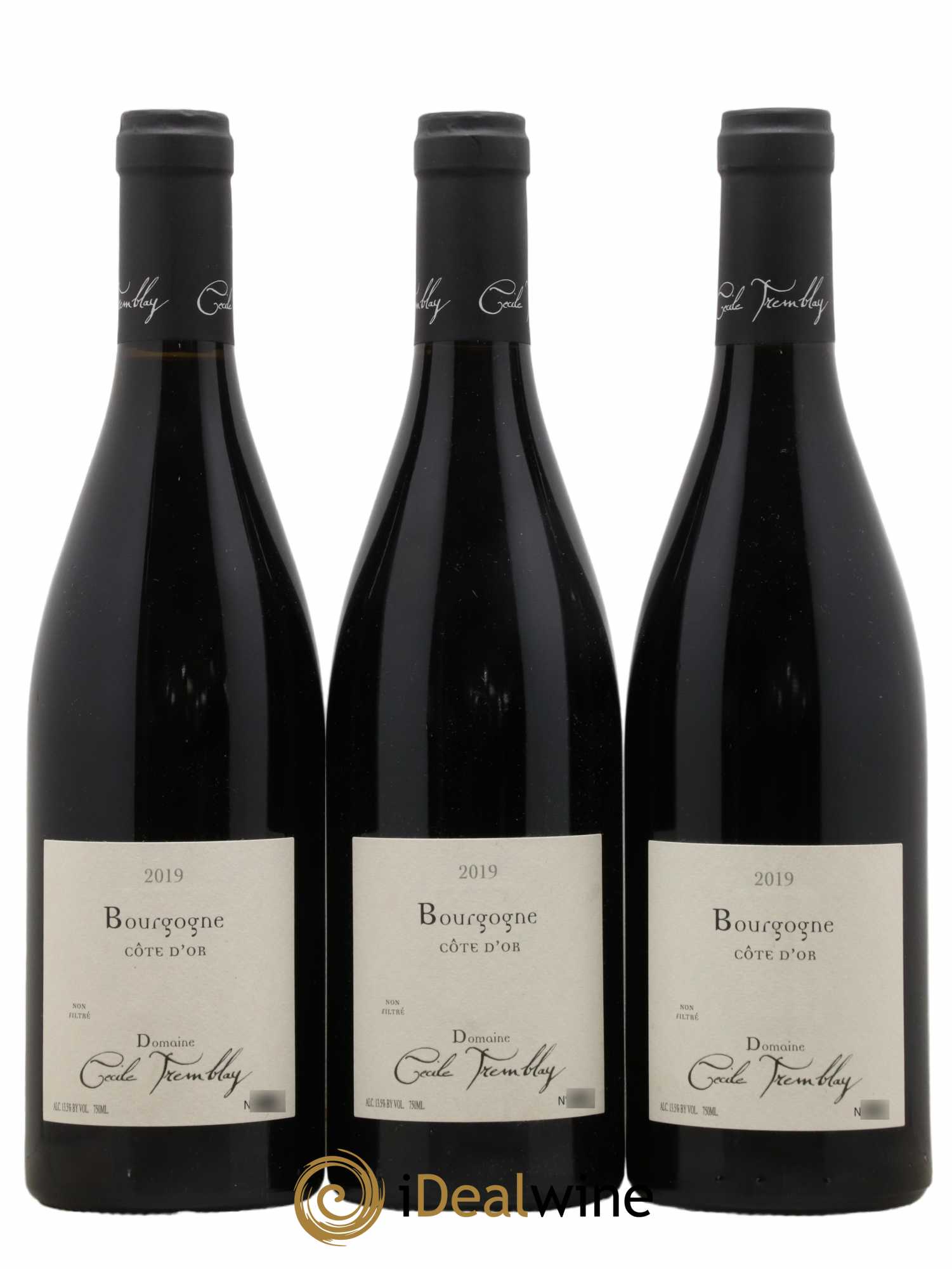 Bourgogne Côte-d'Or Cécile Tremblay (sans prix de réserve) 2019 - Lot de 3 bouteilles - 0