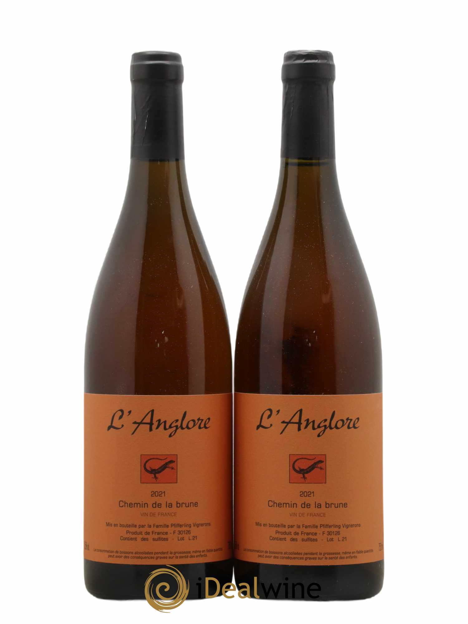 Vin de France Chemin de la brune L'Anglore (senza prezzo di riserva) 2021 - Lotto di 2 bottiglie - 0