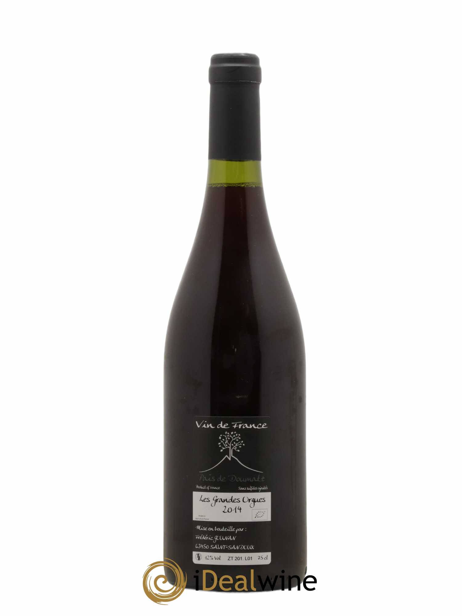 Vin de France Les Grandes Orgues Vignoble de l'Arbre Blanc  (sans prix de réserve) 2014 - Lot de 1 bouteille - 1