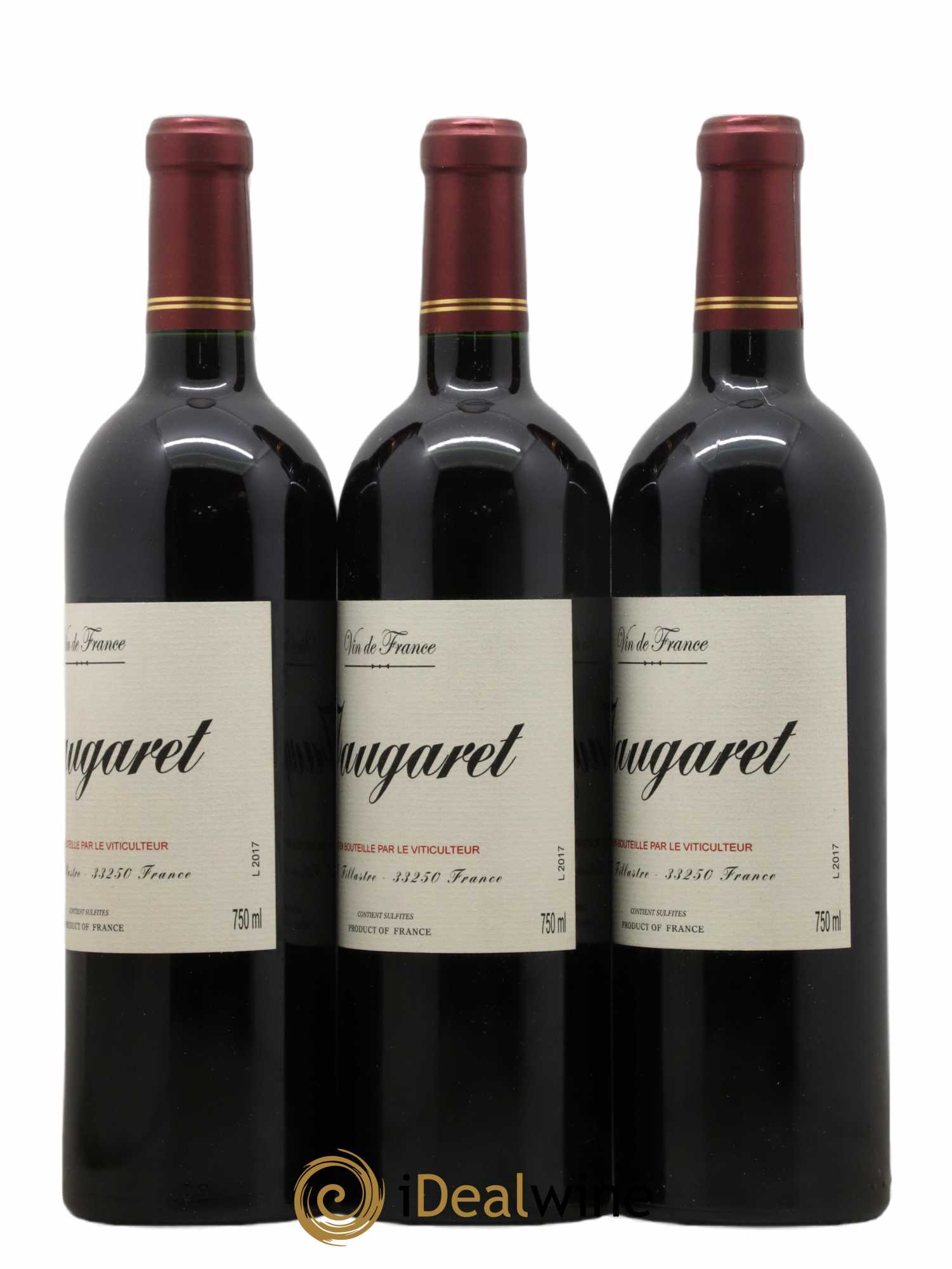Vin de France Jaugaret (sans prix de réserve) 2017 - Posten von 3 Flaschen - 1