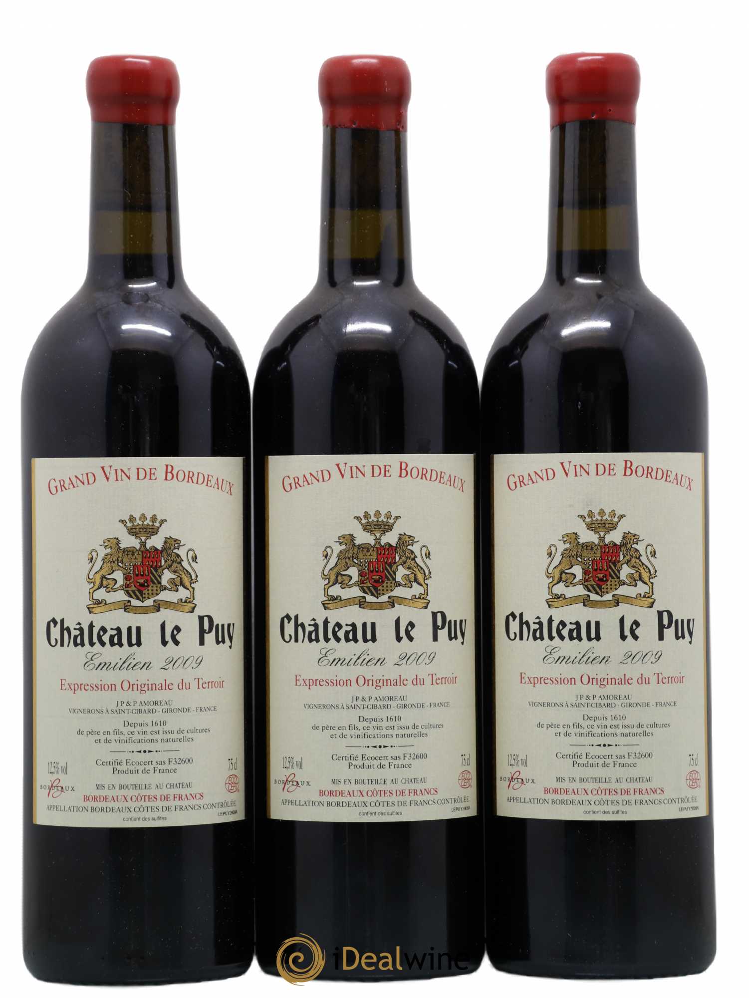 Le Puy - Cuvée Emilien 2009 - Lot de 3 bouteilles - 0
