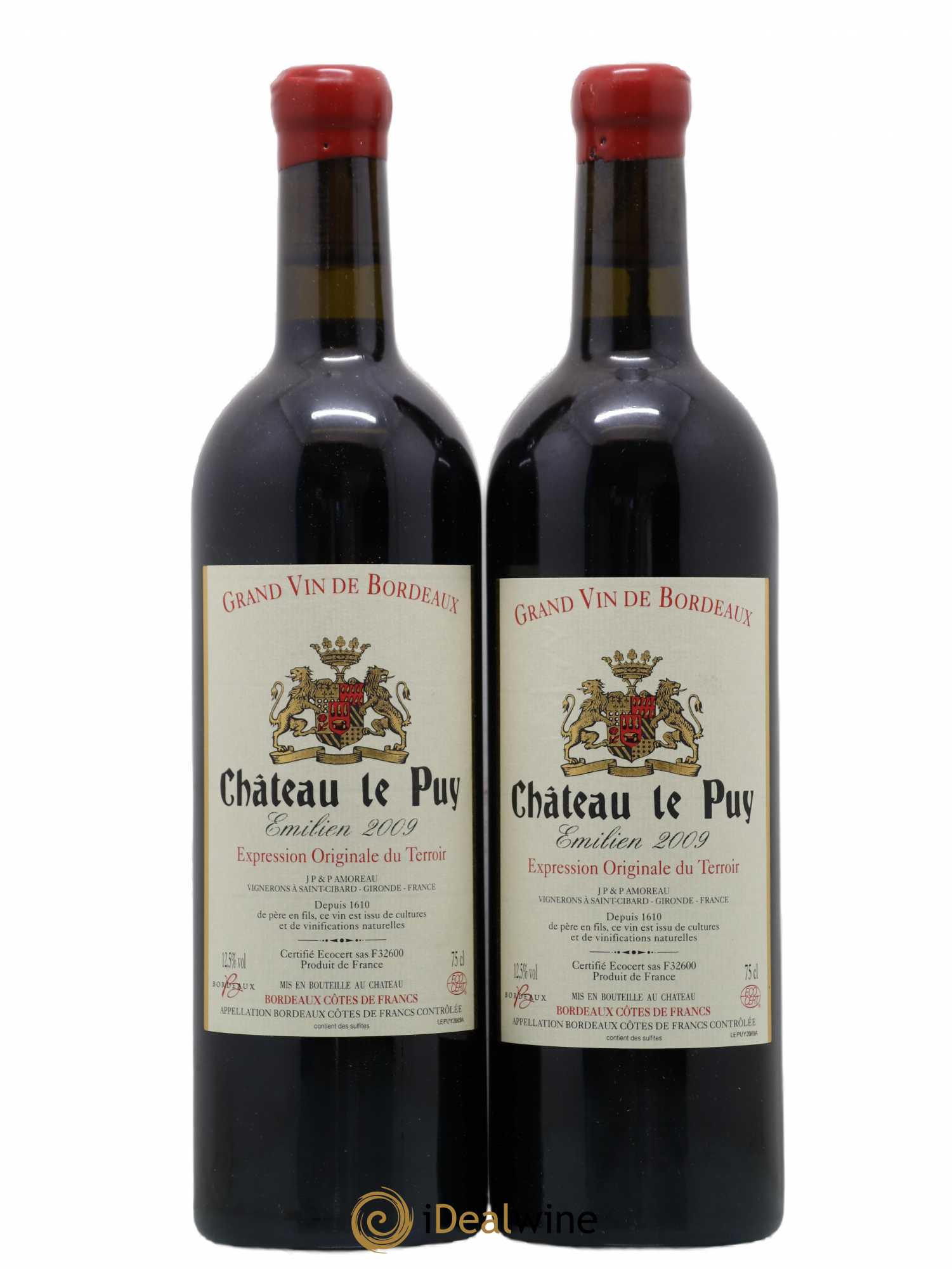 Le Puy - Cuvée Emilien 2009 - Lot de 2 bouteilles - 0