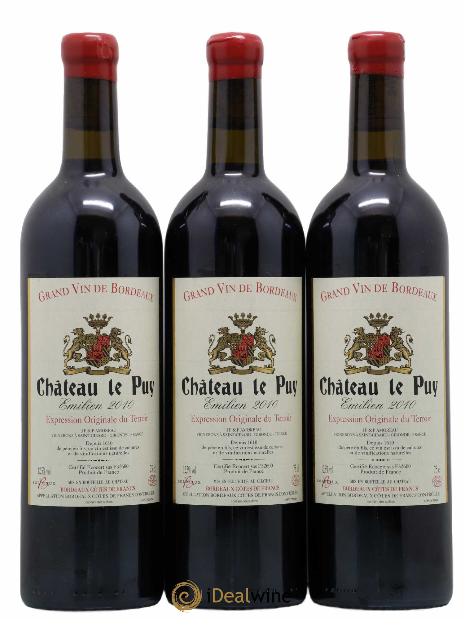 Le Puy - Cuvée Emilien 2010 - Lot de 3 bouteilles - 0