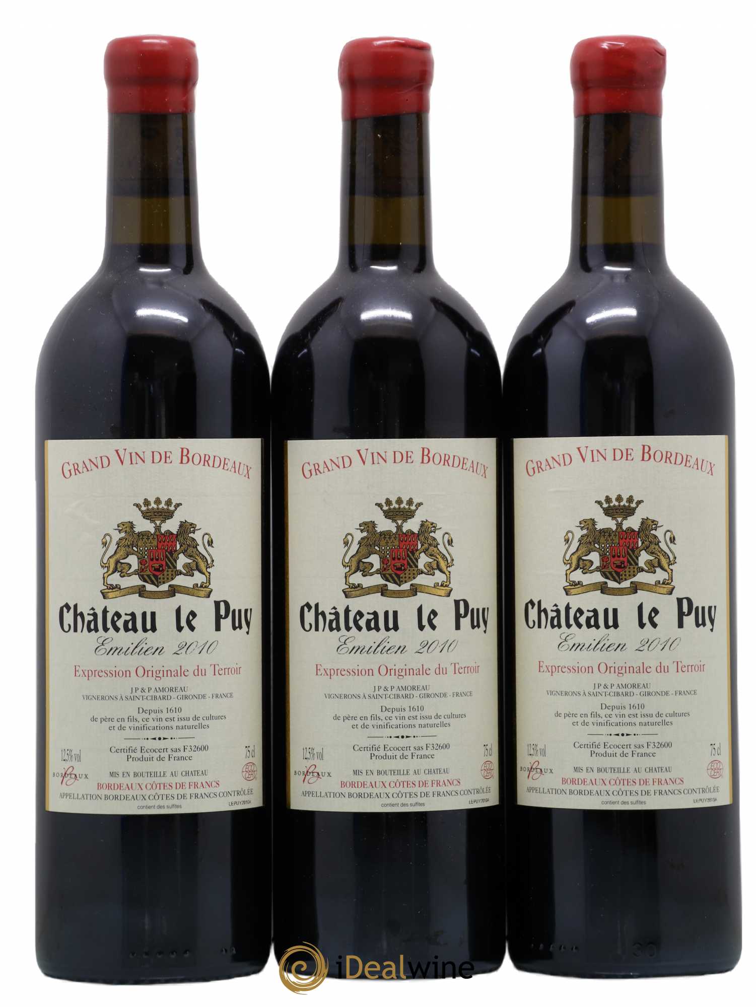 Le Puy - Cuvée Emilien 2010 - Lot de 3 bouteilles - 0