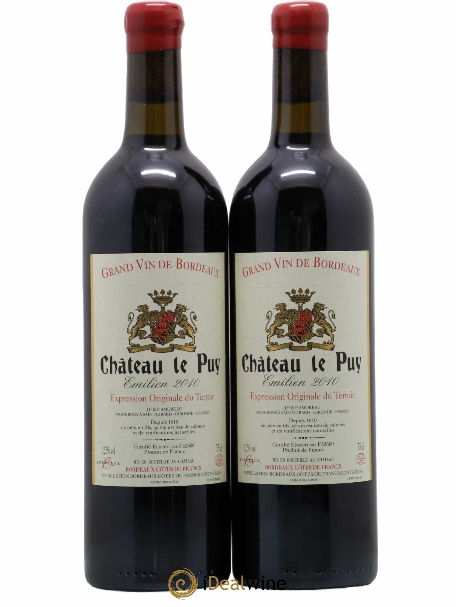 Le Puy - Cuvée Emilien 2010 - Lot de 2 bouteilles - 0