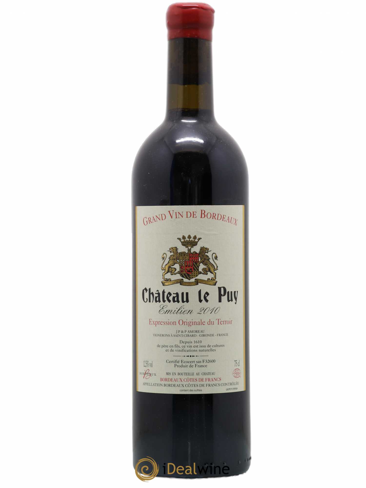 Le Puy - Cuvée Emilien 2010 - Lot de 1 bouteille - 0