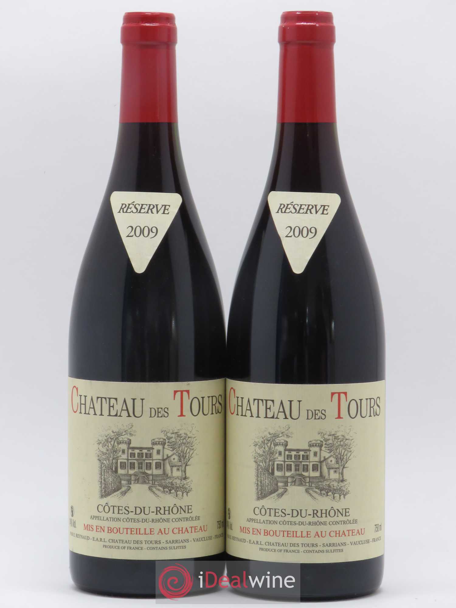 Côtes-du-Rhône Château des Tours Emmanuel Reynaud 2009 - Lot de 2 bouteilles - 0