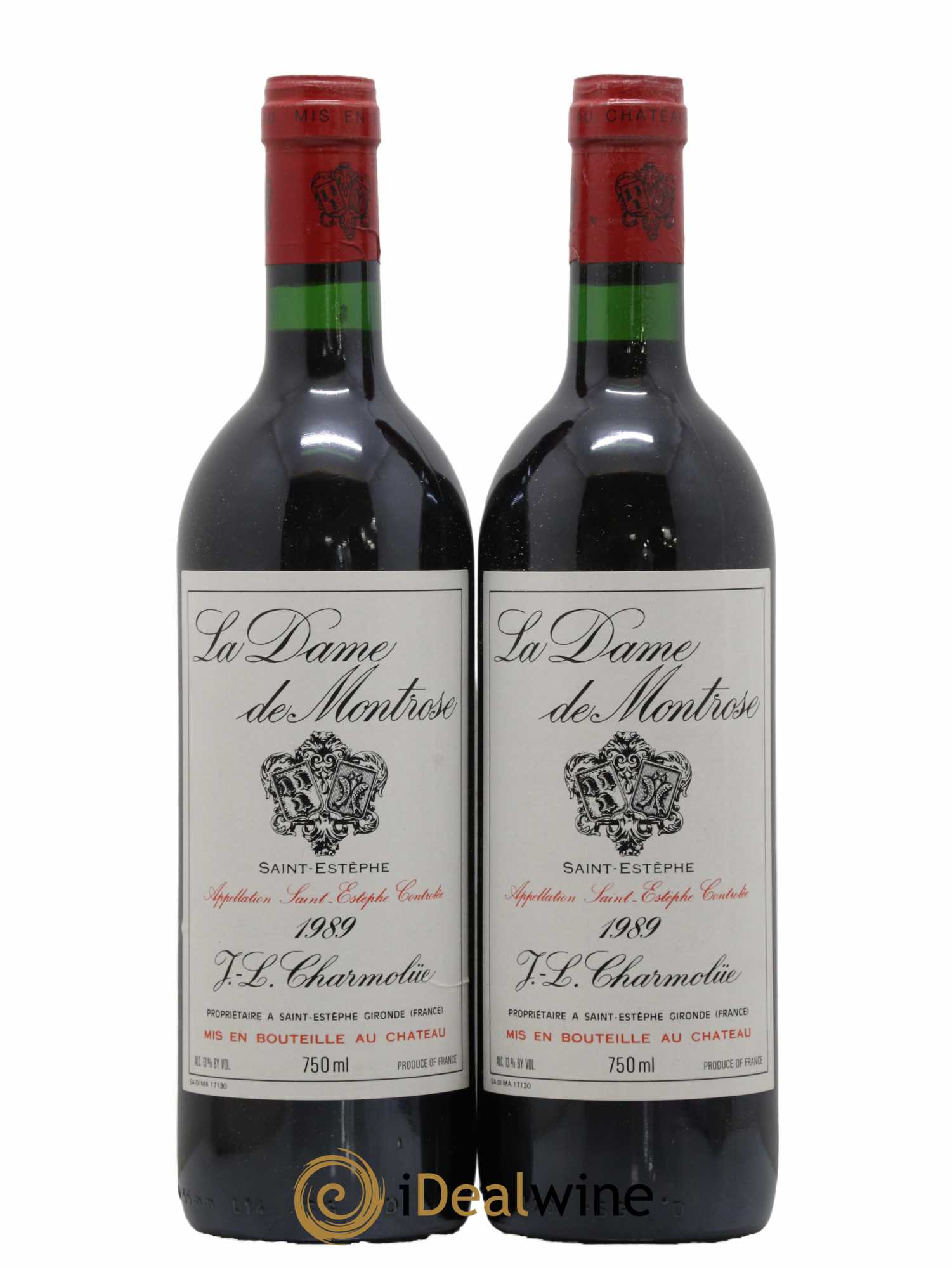 La Dame de Montrose Second Vin 1989 - Lot de 2 bouteilles - 0