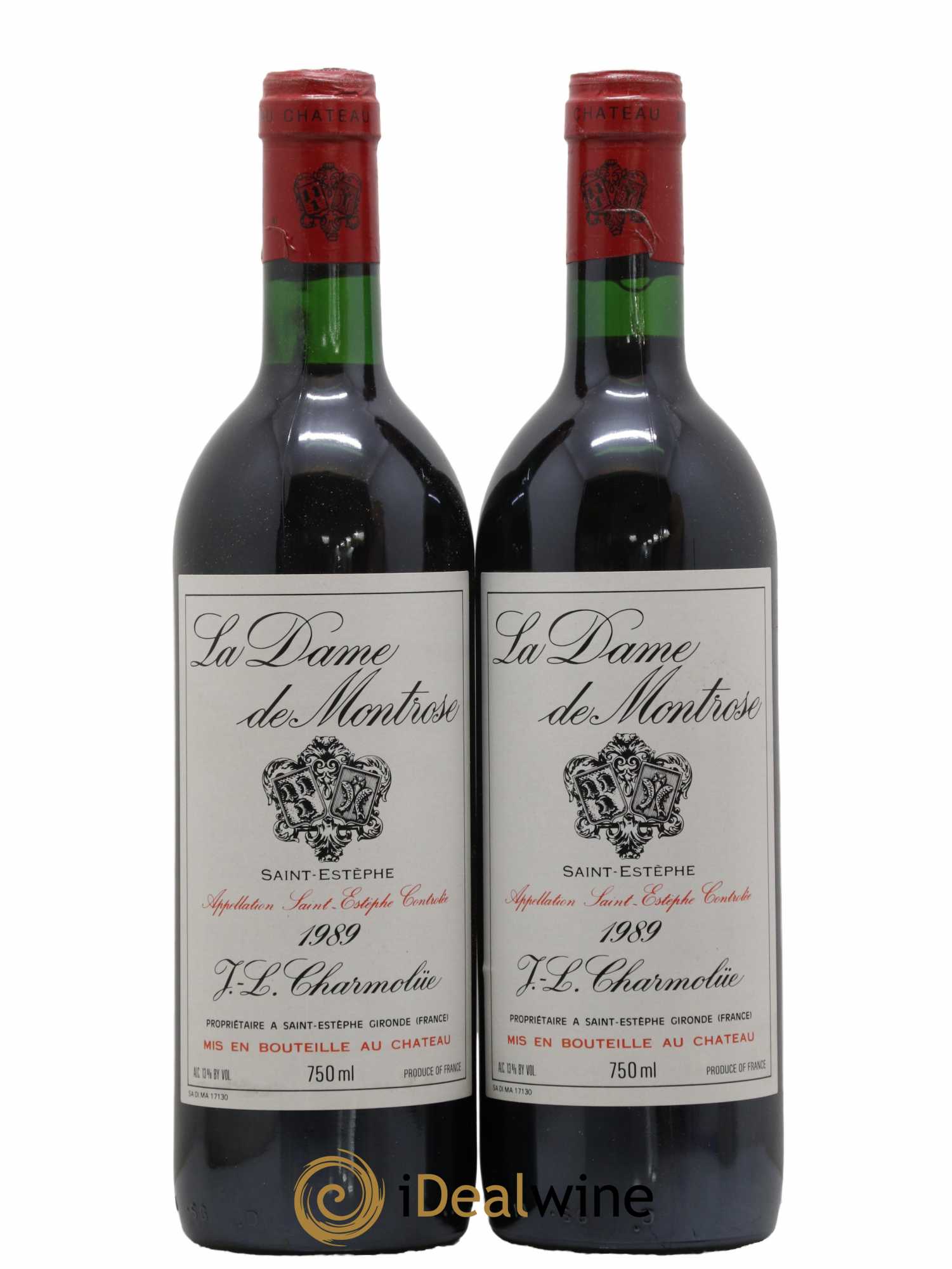 La Dame de Montrose Second Vin 1989 - Lot de 2 bouteilles - 0