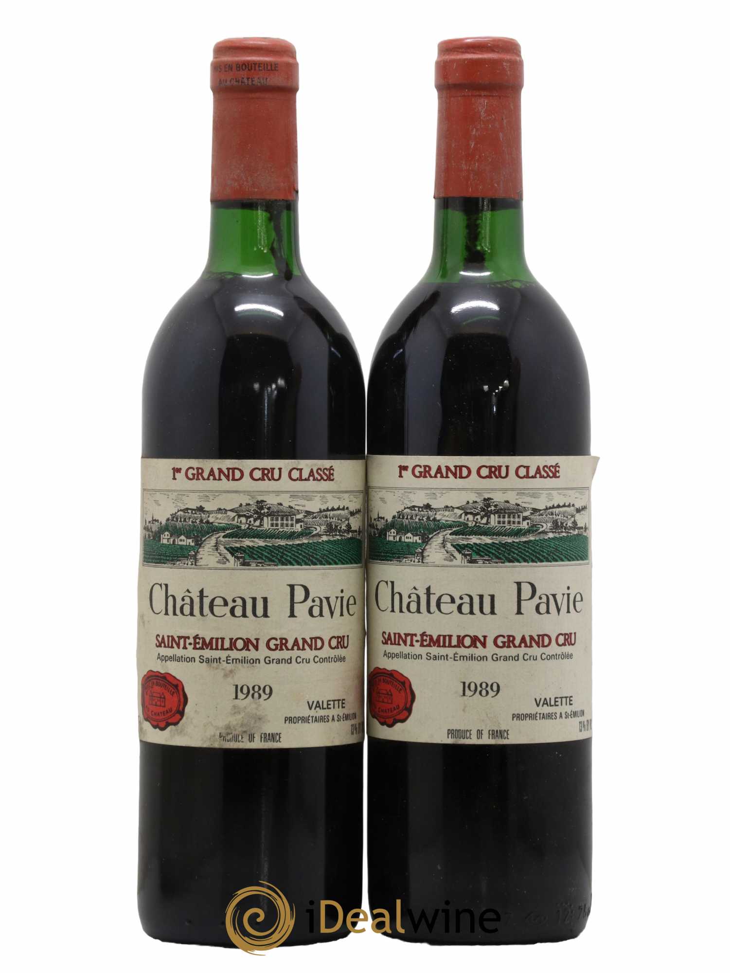 Château Pavie 1er Grand Cru Classé A 1989 - Lot de 2 bouteilles - 0