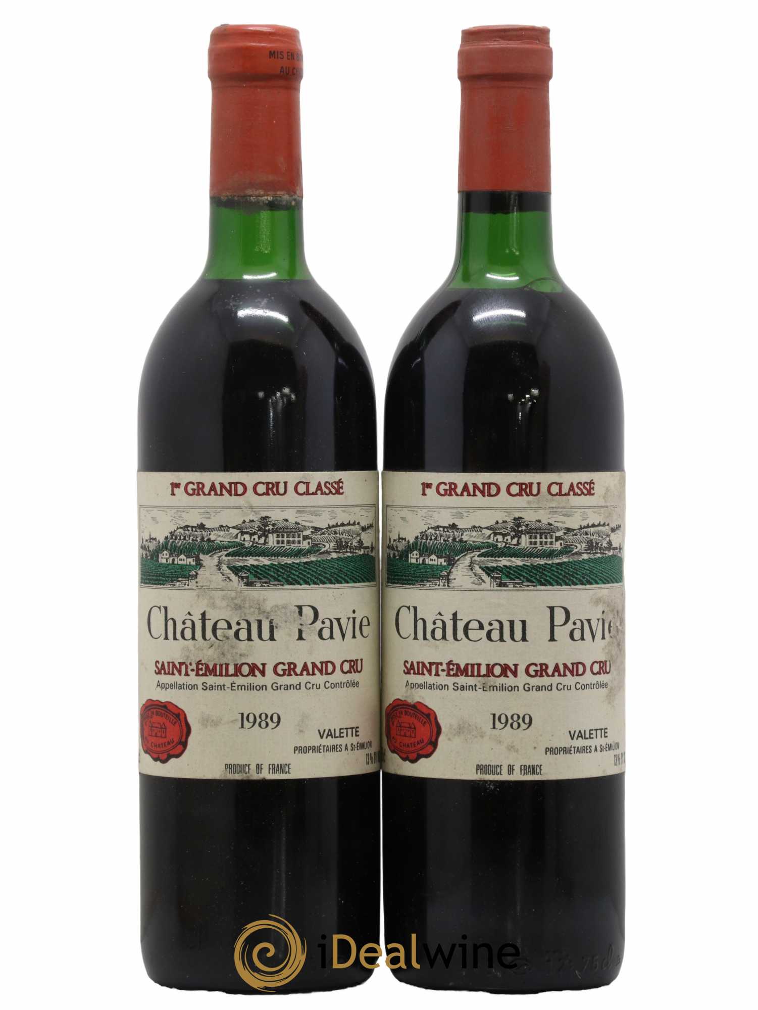 Château Pavie 1er Grand Cru Classé A 1989 - Lot de 2 bouteilles - 0