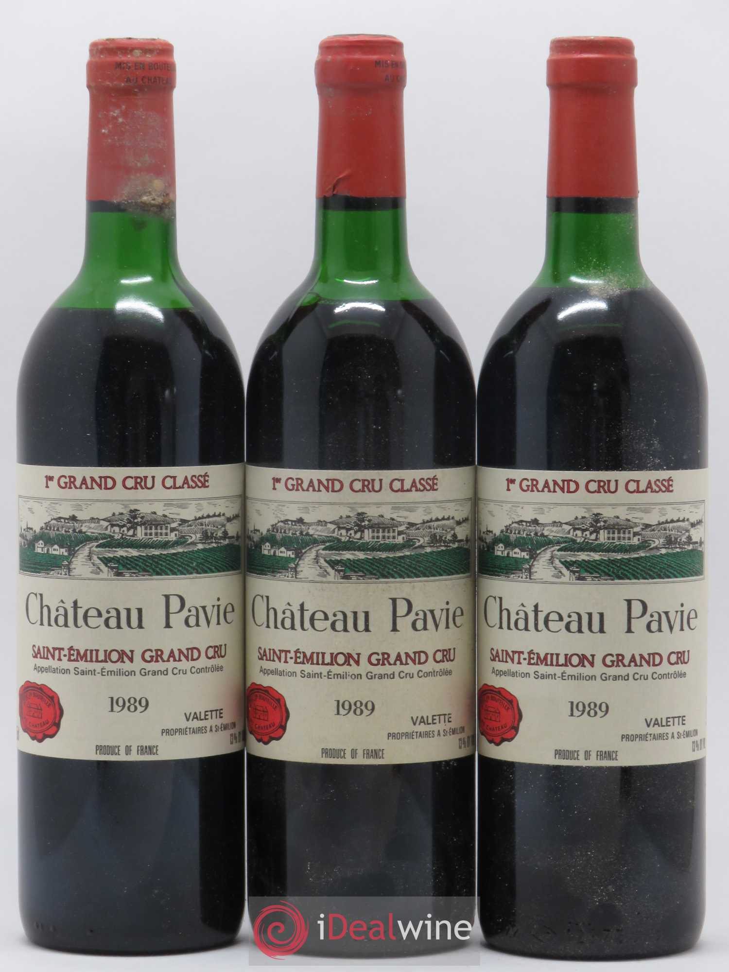 Château Pavie 1er Grand Cru Classé A 1989 - Lot de 12 bouteilles - 1