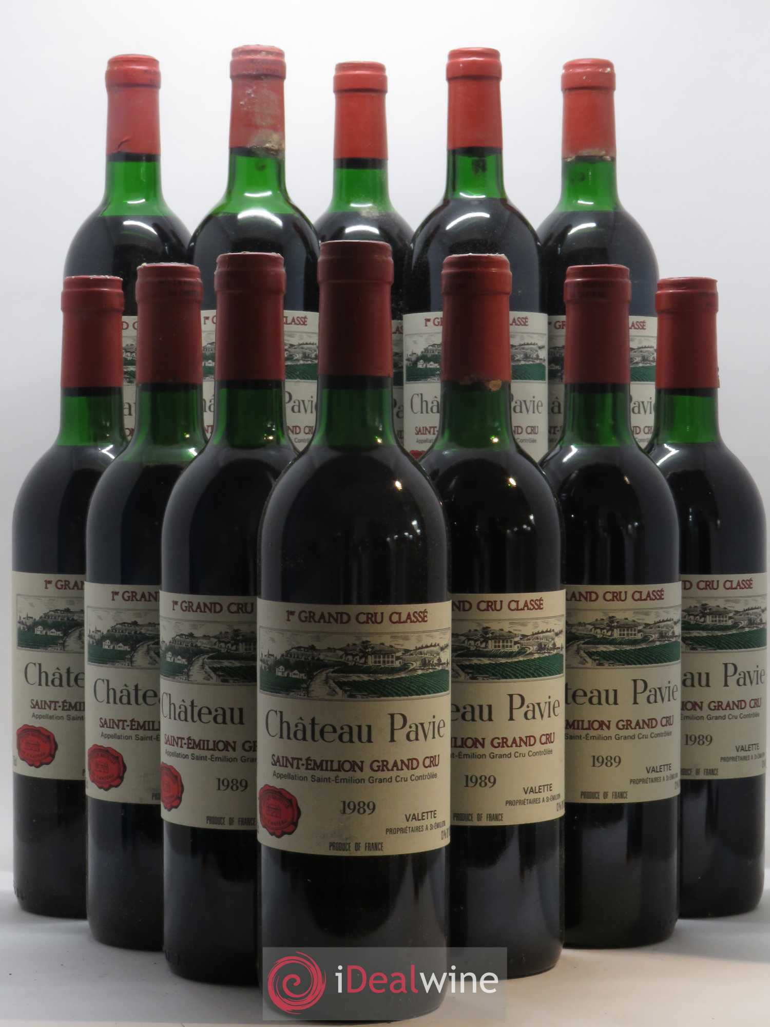 Château Pavie 1er Grand Cru Classé A 1989 - Lot de 12 bouteilles - 0