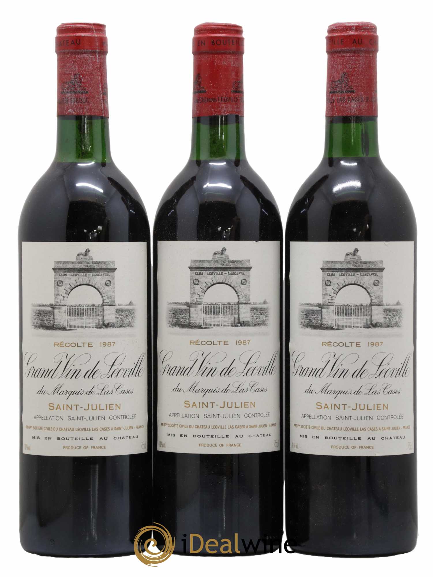 Château Léoville Las Cases 2ème Grand Cru Classé 1987 - Lot de 3 bouteilles - 0
