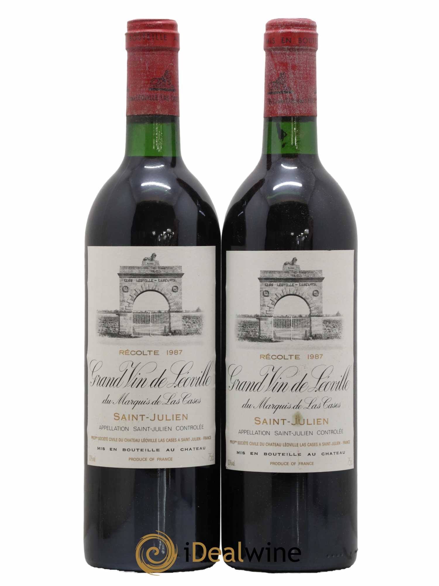 Château Léoville Las Cases 2ème Grand Cru Classé 1987 - Lot de 2 bouteilles - 0