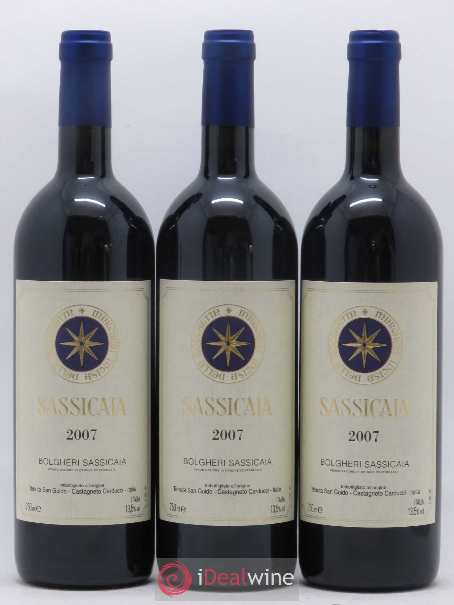Bolgheri DOC Sassicaia Tenuta San Guido 2007 - Lot de 6 bouteilles - 2
