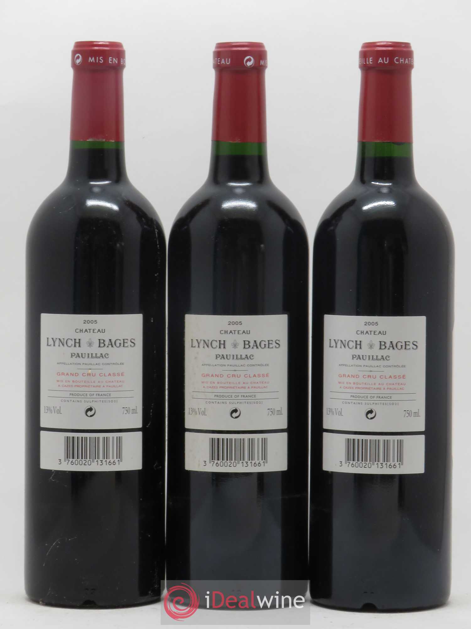 Château Lynch Bages 5ème Grand Cru Classé 2005 - Lot de 12 bouteilles - 6