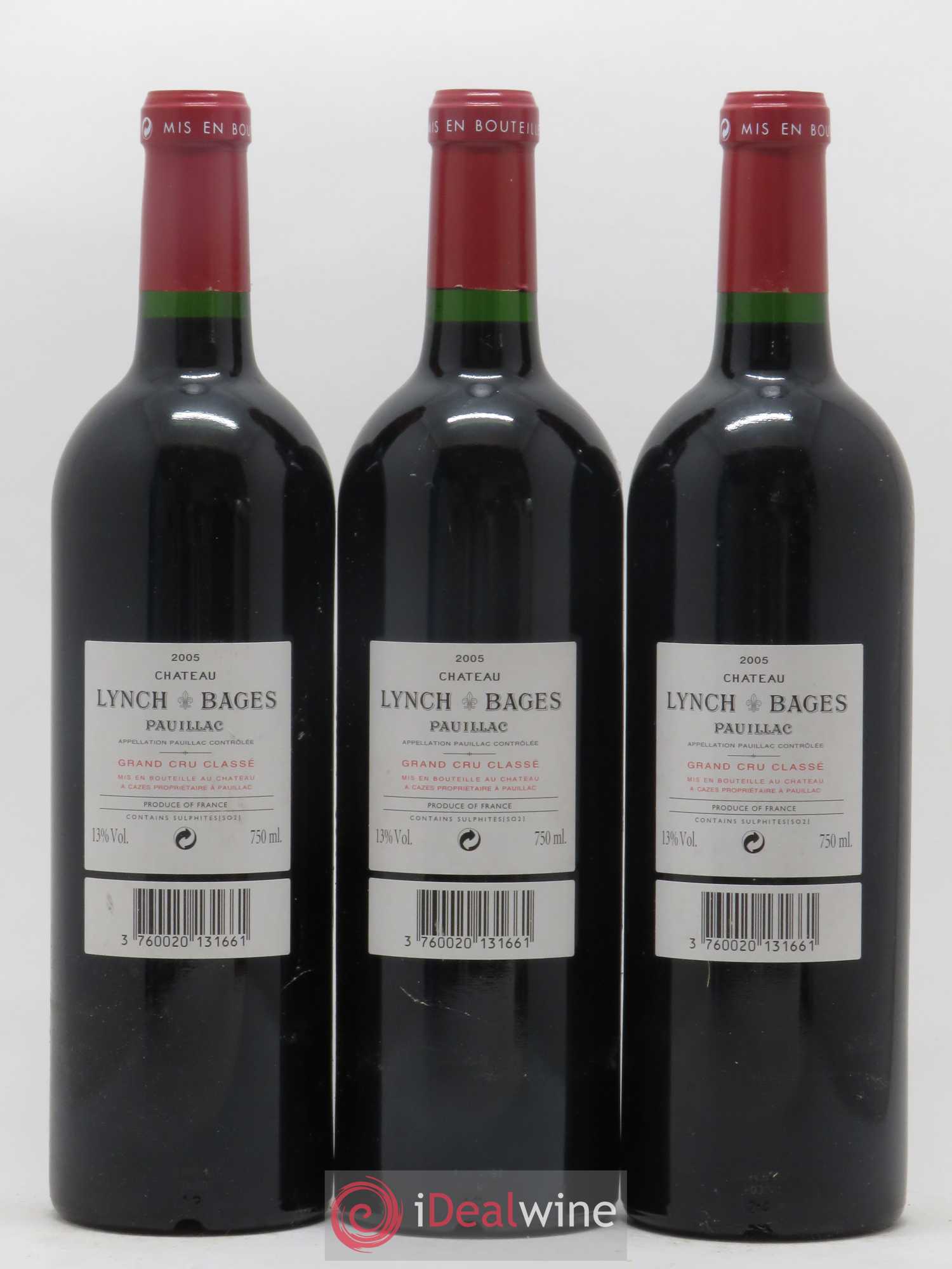 Château Lynch Bages 5ème Grand Cru Classé 2005 - Lot de 12 bouteilles - 8