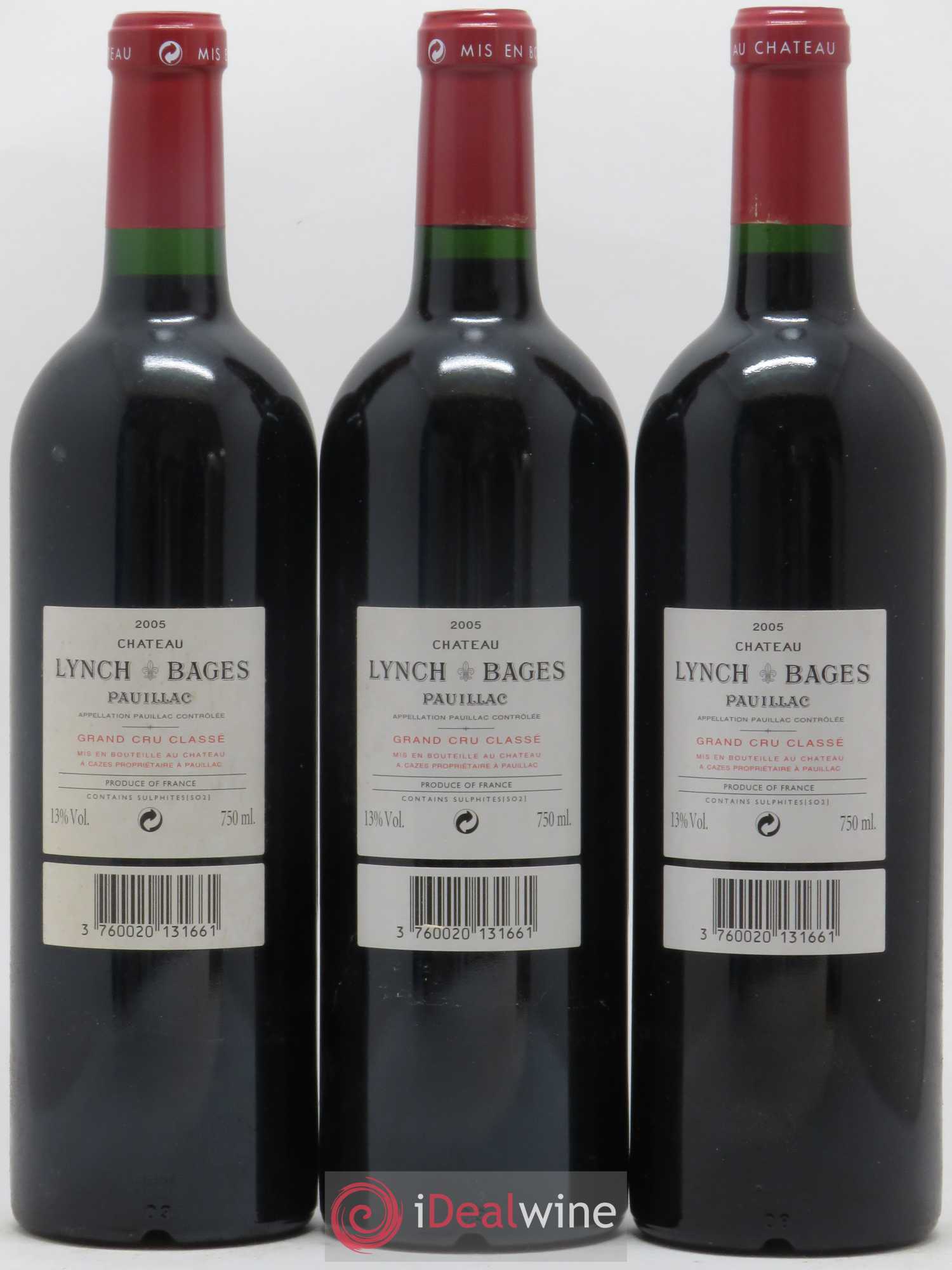 Château Lynch Bages 5ème Grand Cru Classé 2005 - Lot de 12 bouteilles - 2