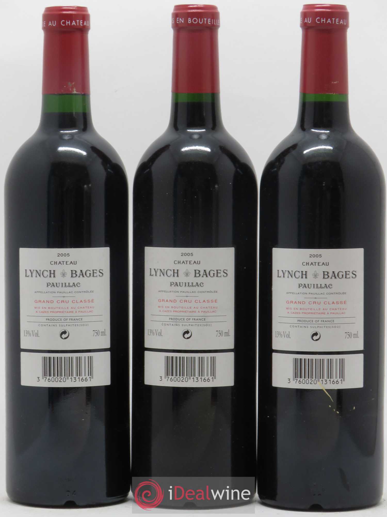 Château Lynch Bages 5ème Grand Cru Classé 2005 - Lot de 12 bouteilles - 6