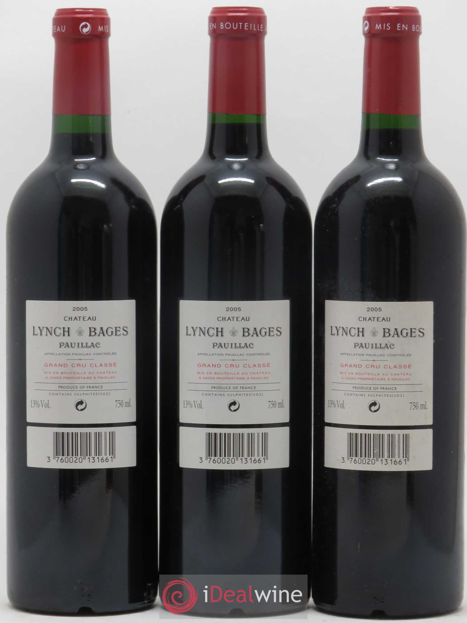 Château Lynch Bages 5ème Grand Cru Classé 2005 - Lot de 12 bouteilles - 8