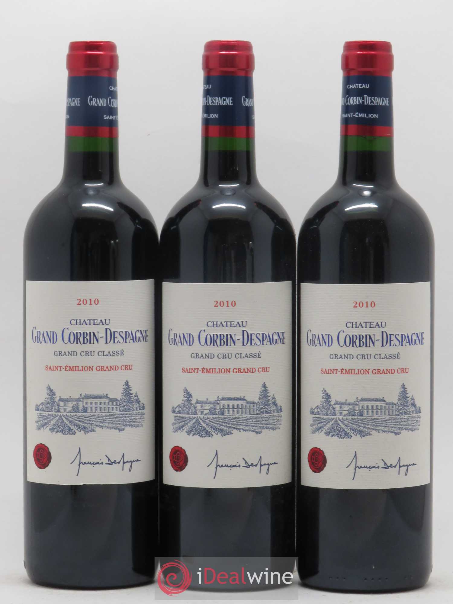 Château Grand Corbin Despagne Grand Cru Classé 2010 - Lot de 12 bouteilles - 2