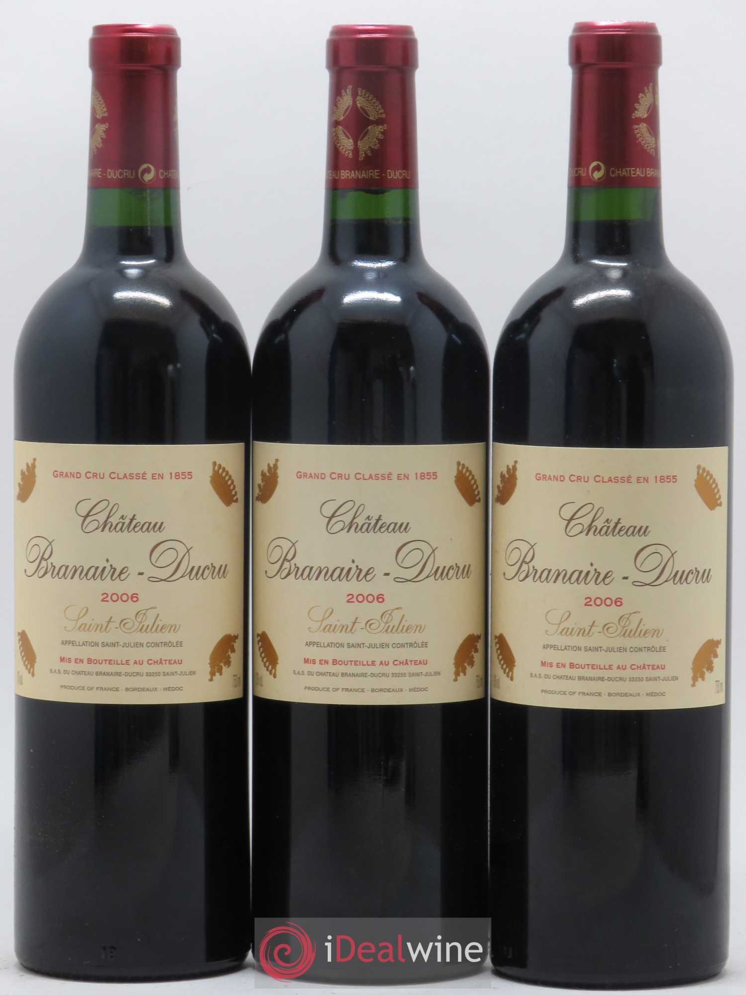 Château Branaire Ducru 4ème Grand Cru Classé 2006 - Lot de 12 bouteilles - 1