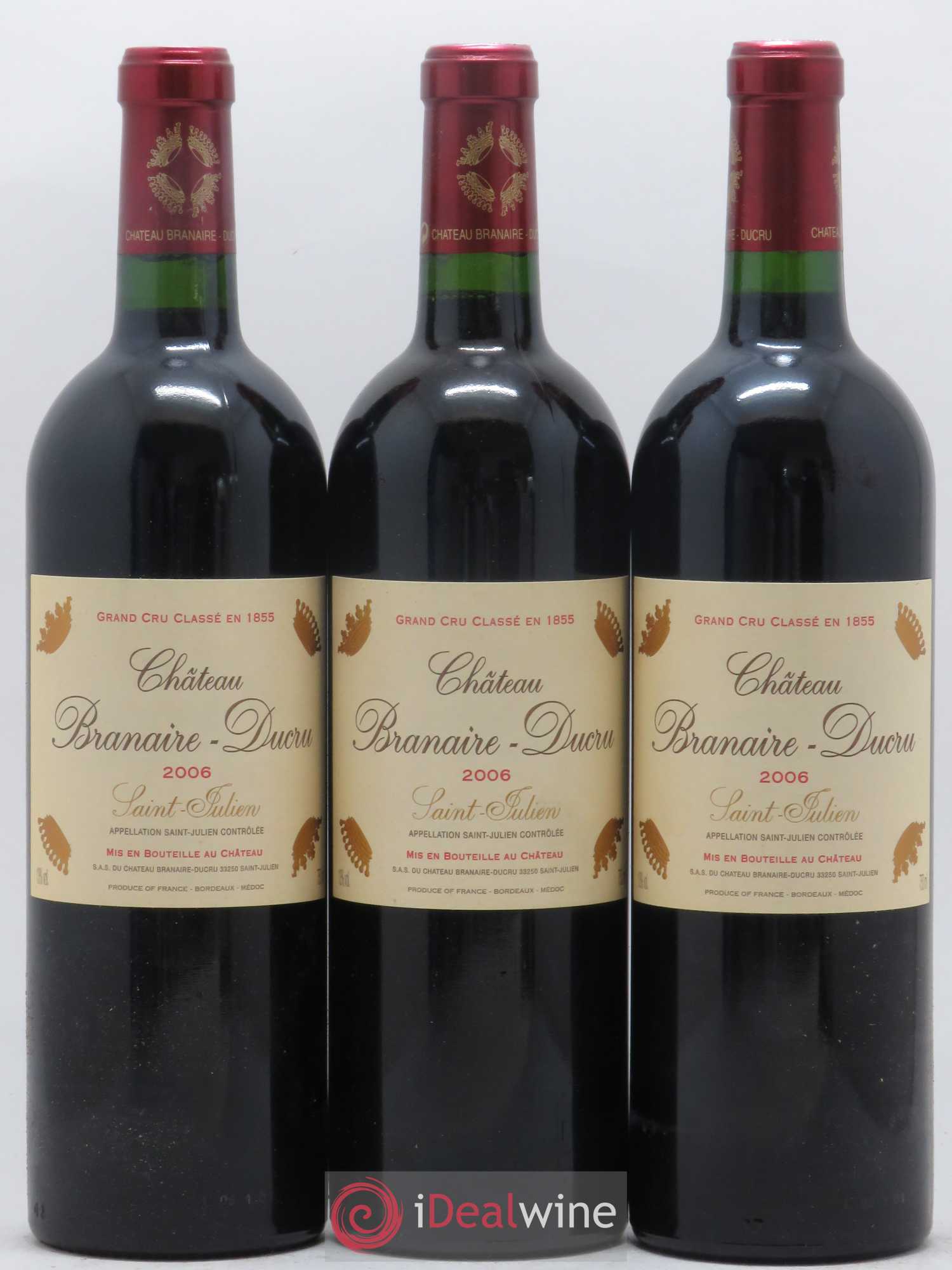 Château Branaire Ducru 4ème Grand Cru Classé 2006 - Lot de 12 bouteilles - 2