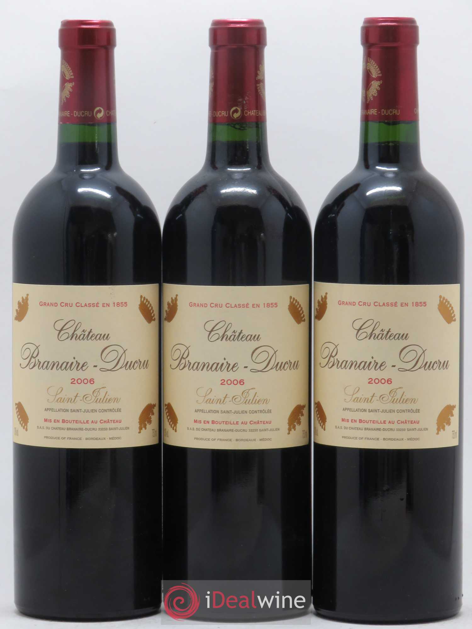 Château Branaire Ducru 4ème Grand Cru Classé 2006 - Lot de 12 bouteilles - 3