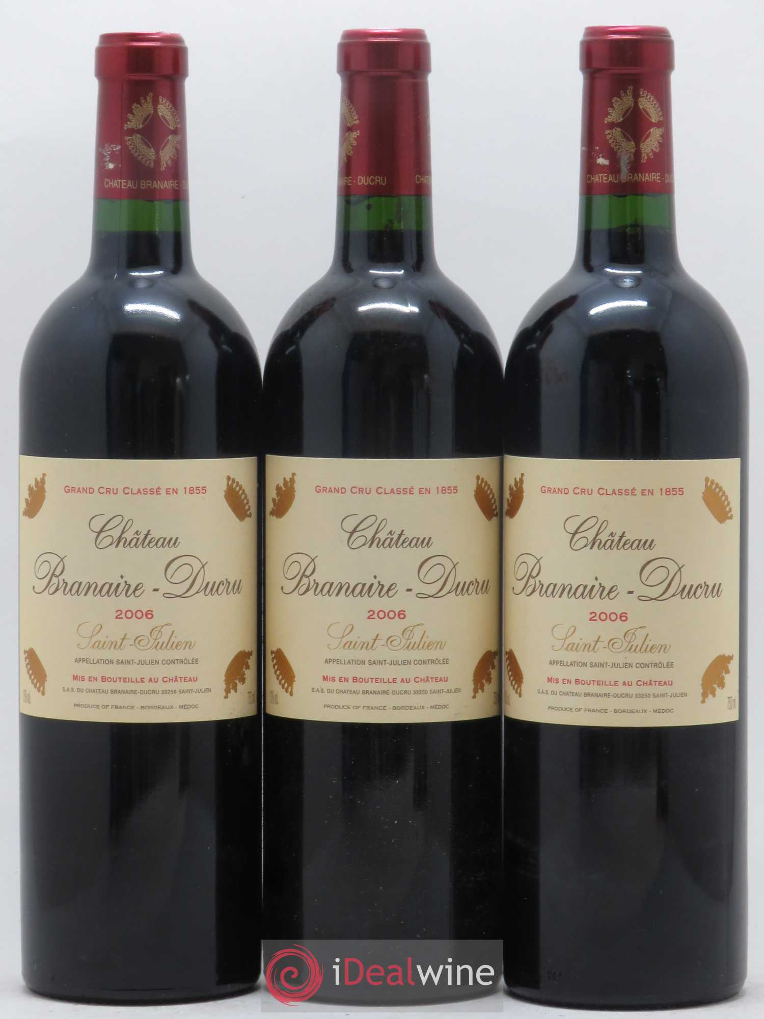 Château Branaire Ducru 4ème Grand Cru Classé 2006 - Lot de 12 bouteilles - 4