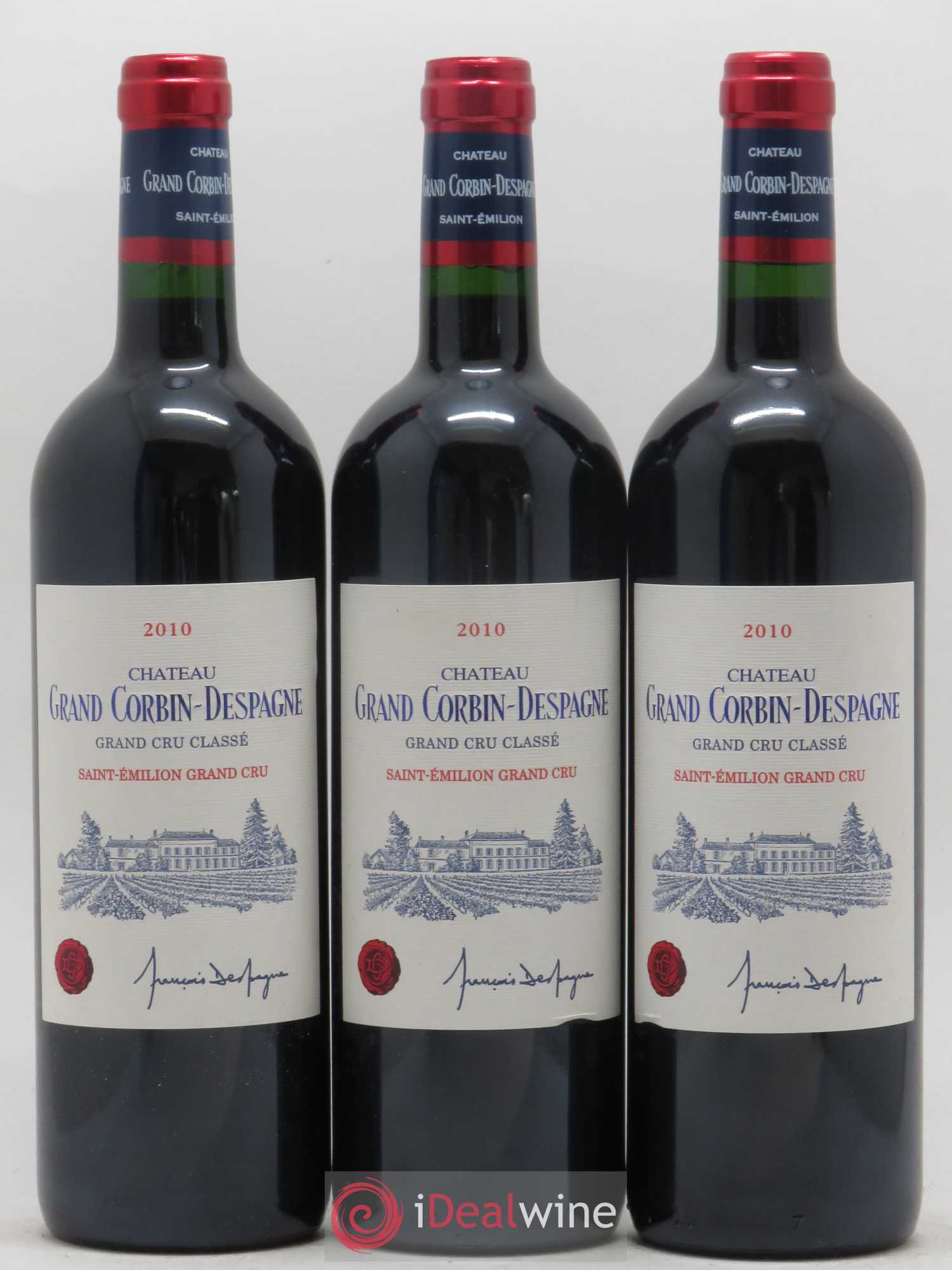 Château Grand Corbin Despagne Grand Cru Classé 2010 - Lot de 12 bouteilles - 2