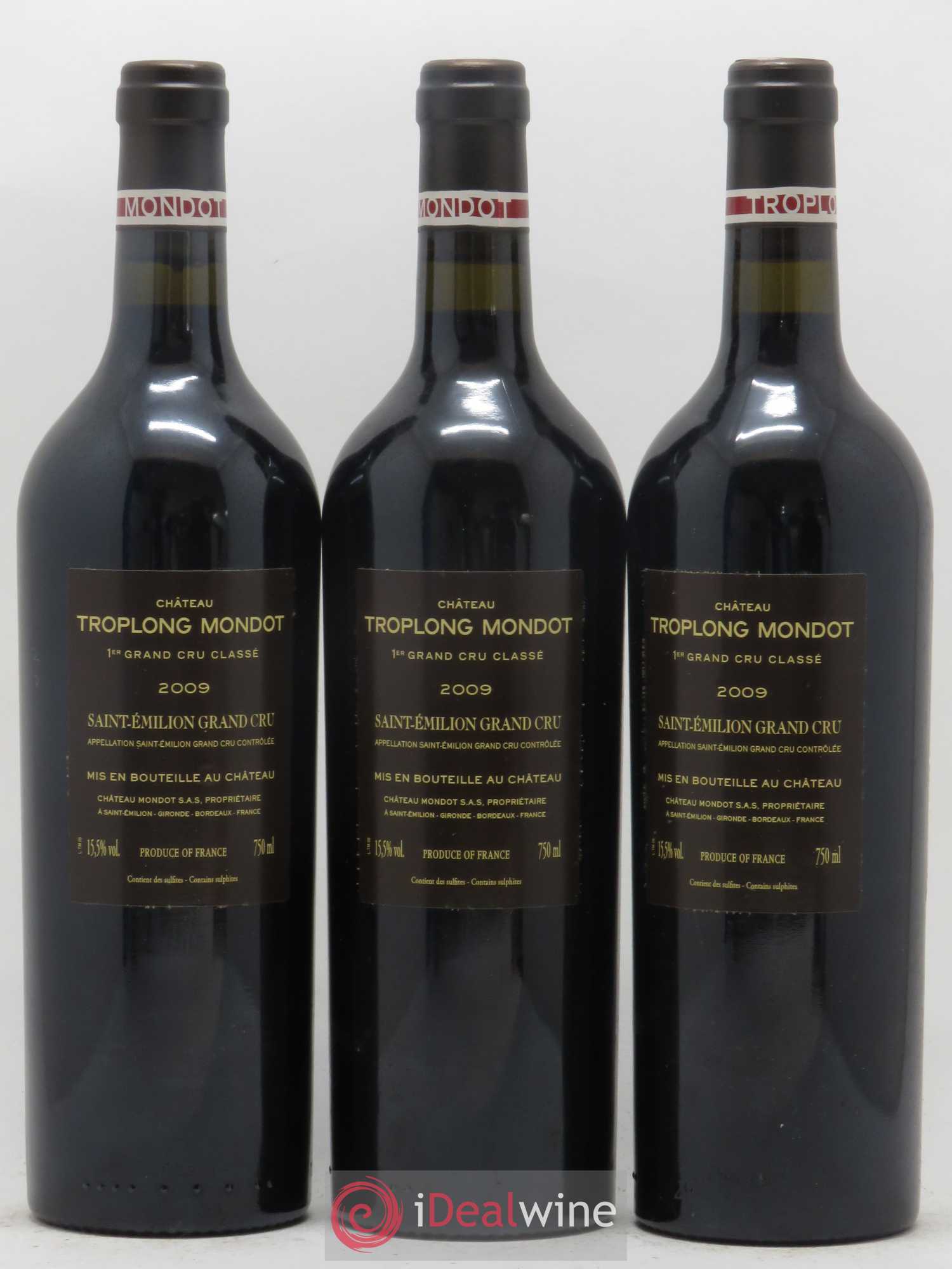 Château Troplong Mondot 1er Grand Cru Classé B 2009 - Lot de 12 bouteilles - 6