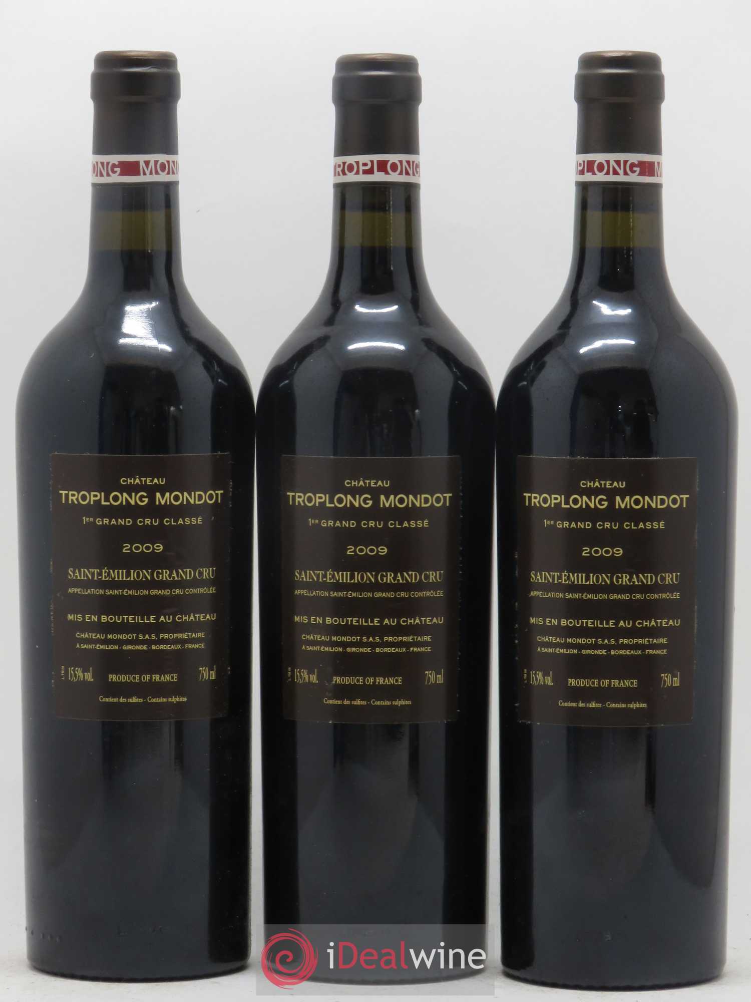 Château Troplong Mondot 1er Grand Cru Classé B 2009 - Lot de 12 bouteilles - 8