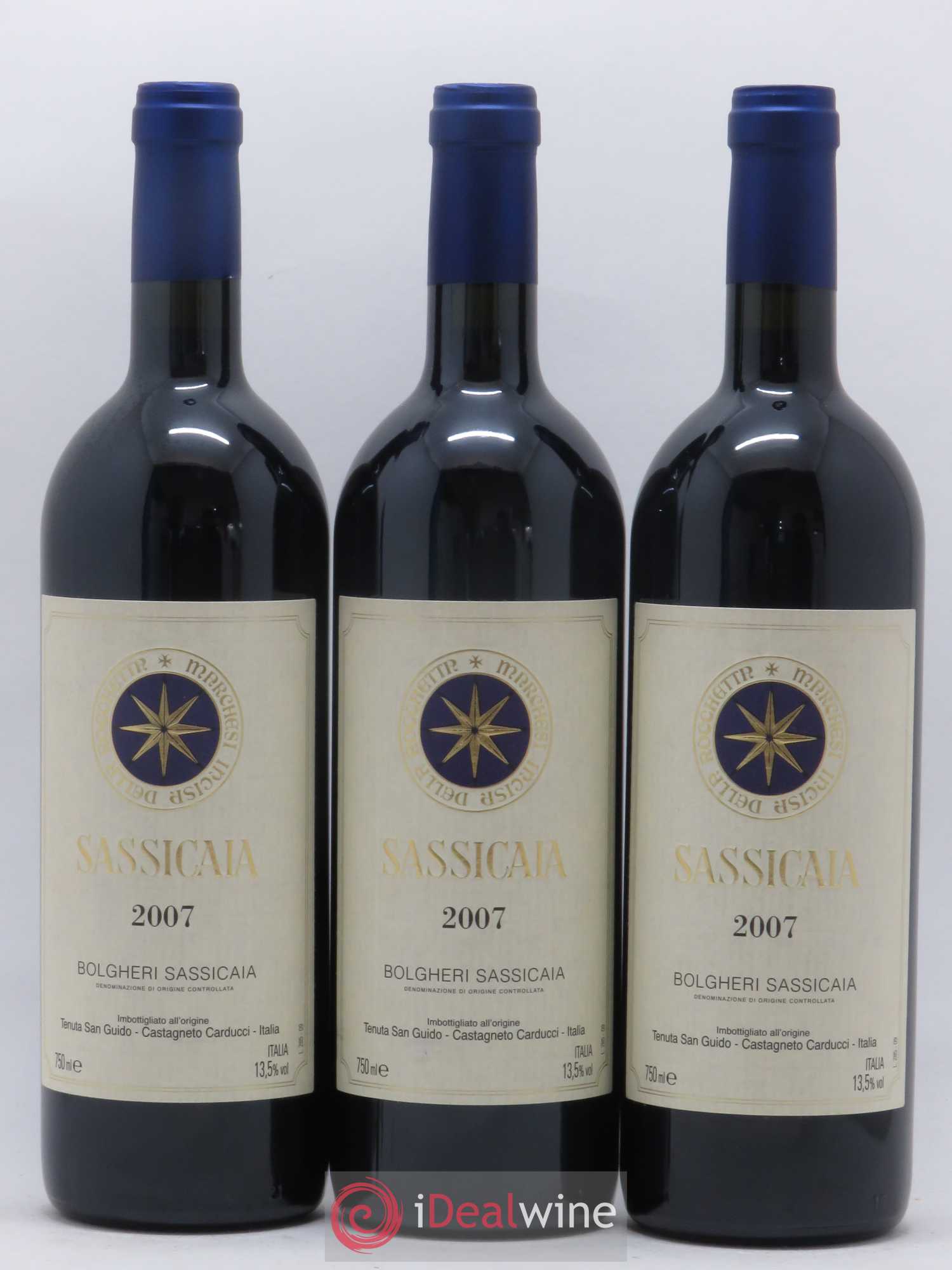 Bolgheri DOC Sassicaia Tenuta San Guido 2007 - Lot de 6 bouteilles - 1