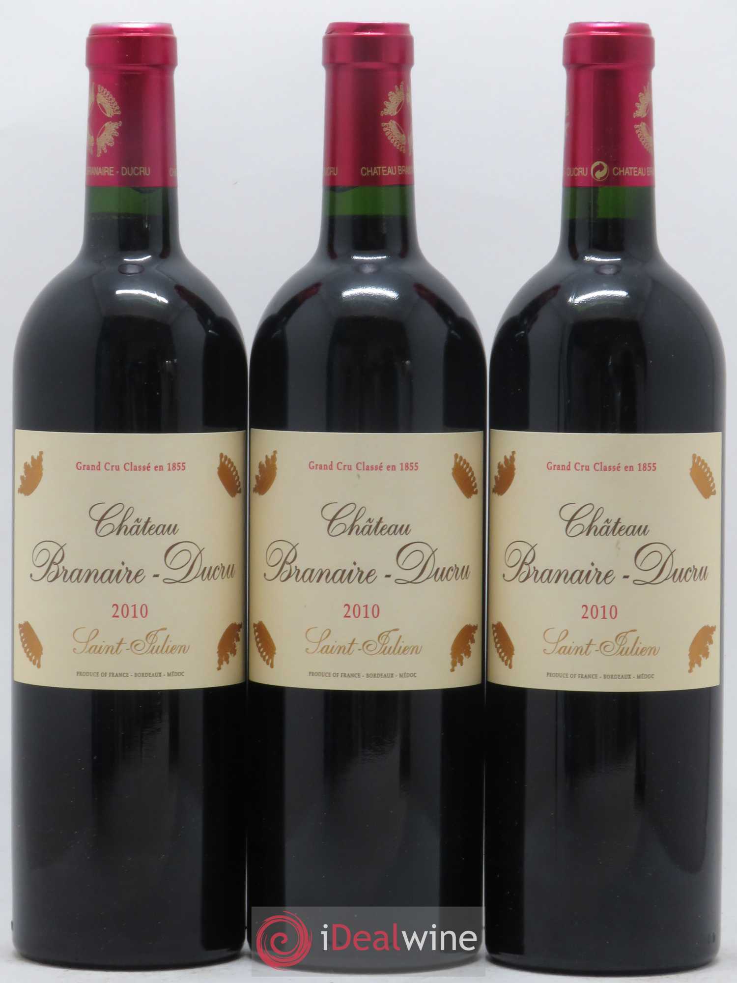 Château Branaire Ducru 4ème Grand Cru Classé 2010 - Lot de 12 bouteilles - 1