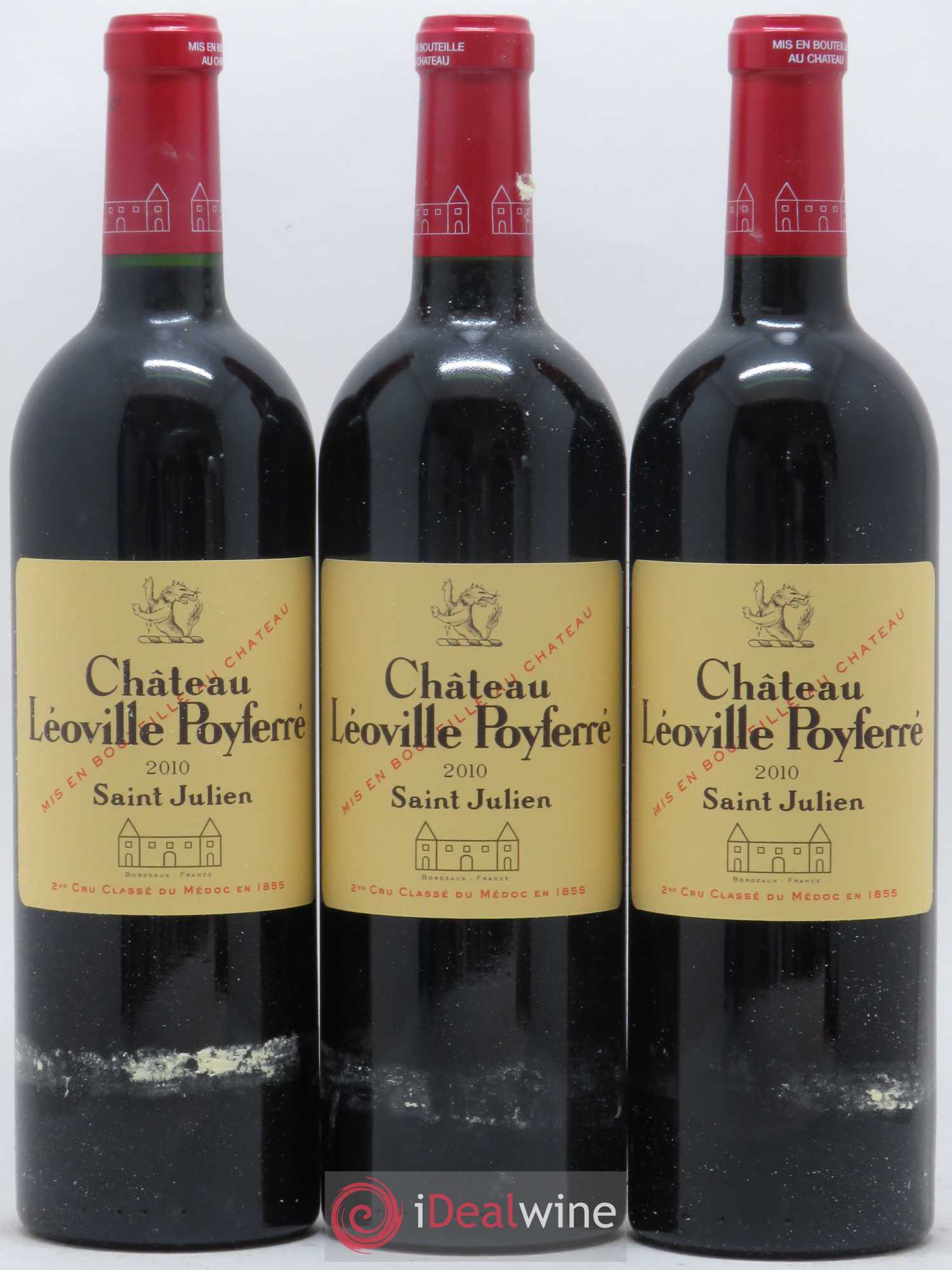 Château Léoville Poyferré 2ème Grand Cru Classé 2010 - Lot de 12 bouteilles - 1