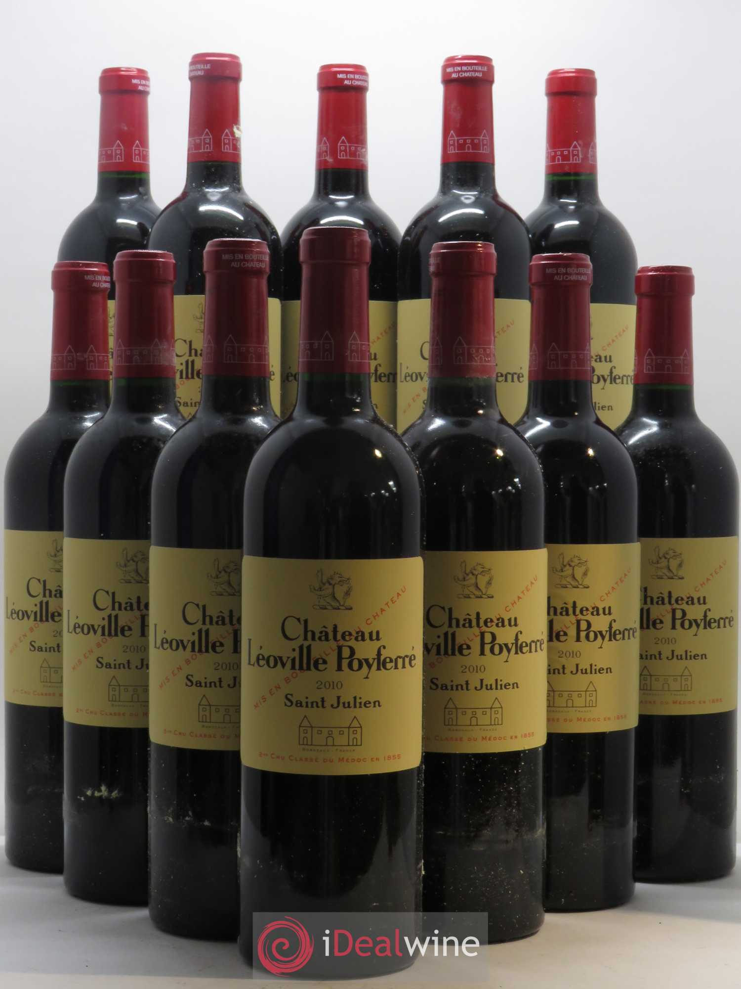 Château Léoville Poyferré 2ème Grand Cru Classé 2010 - Lot de 12 bouteilles - 0