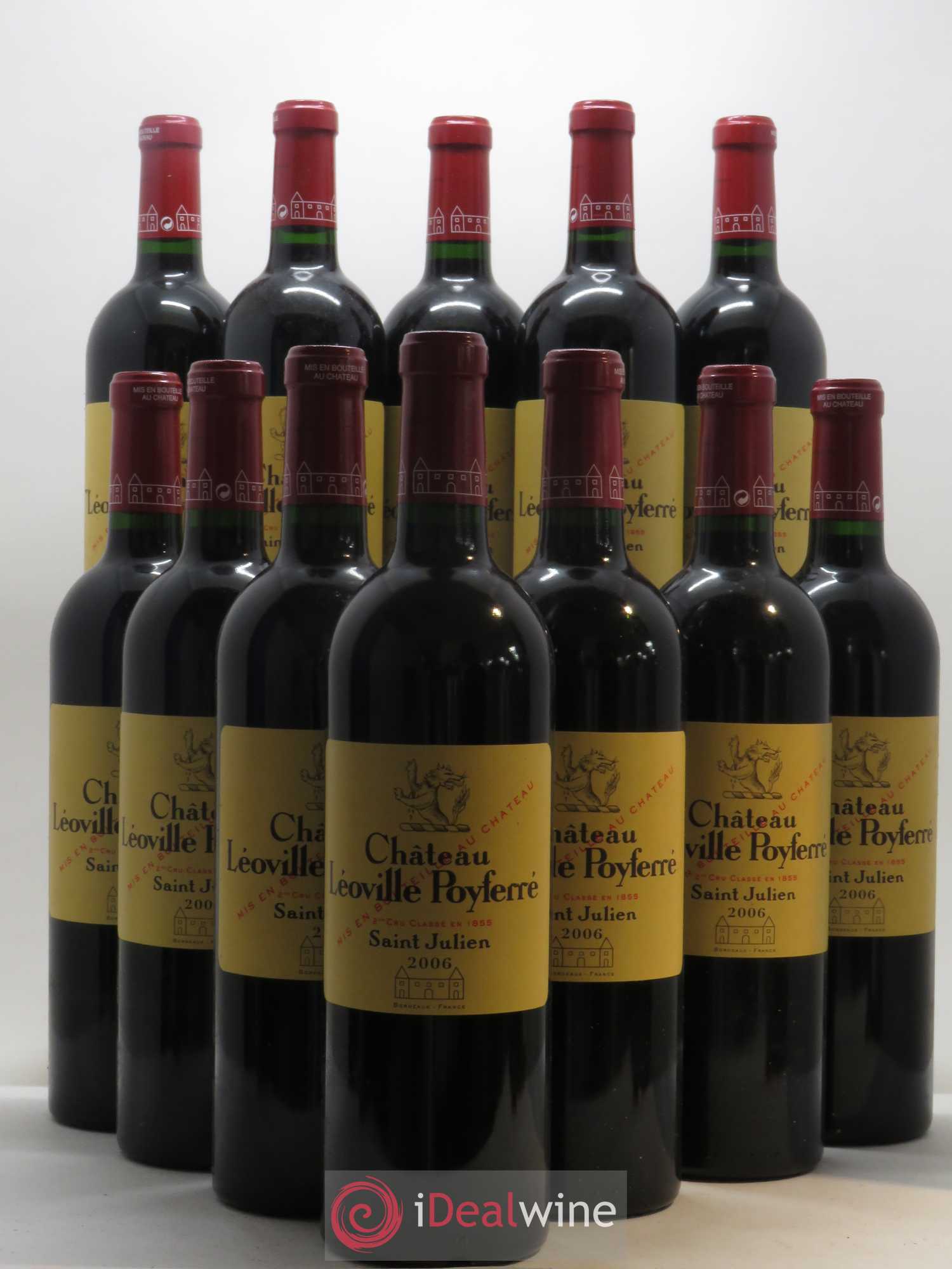 Château Léoville Poyferré 2ème Grand Cru Classé 2006 - Lot de 12 bouteilles - 0