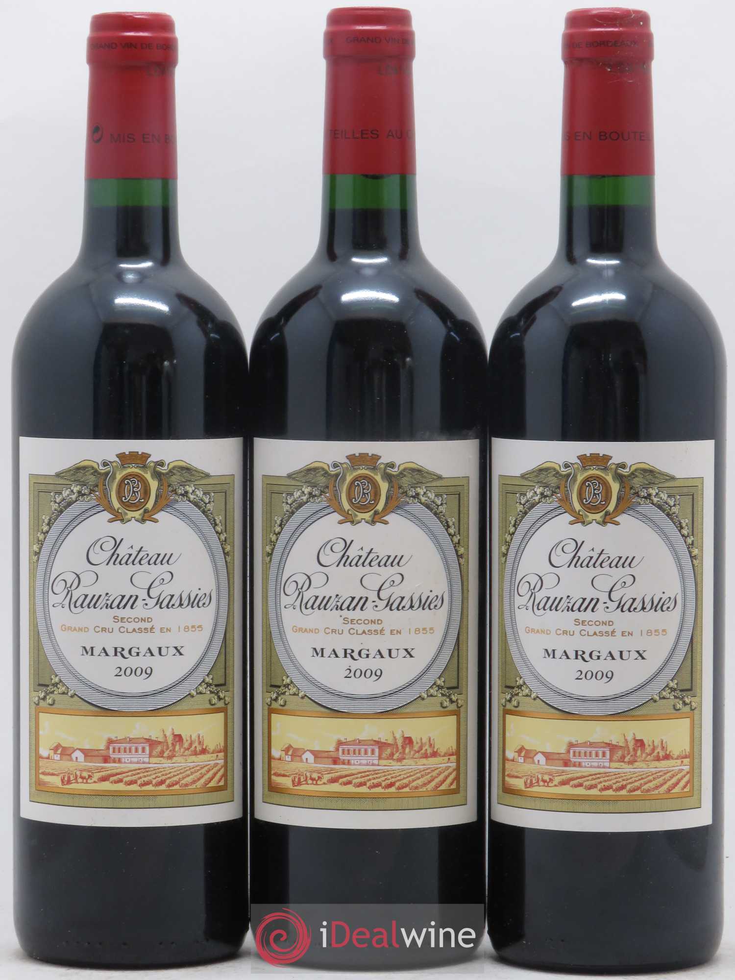 Château Rauzan-Gassies 2ème Grand Cru Classé 2009 - Lot de 12 bouteilles - 1