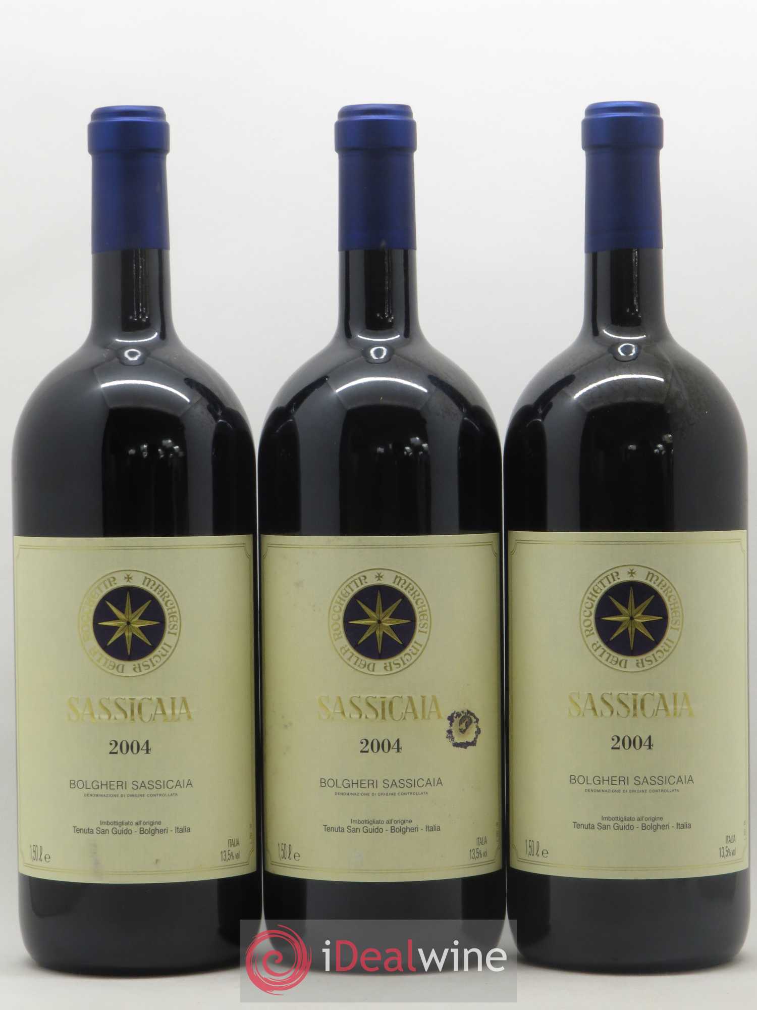 Bolgheri DOC Sassicaia Tenuta San Guido 2004 - Lot de 3 magnums - 0