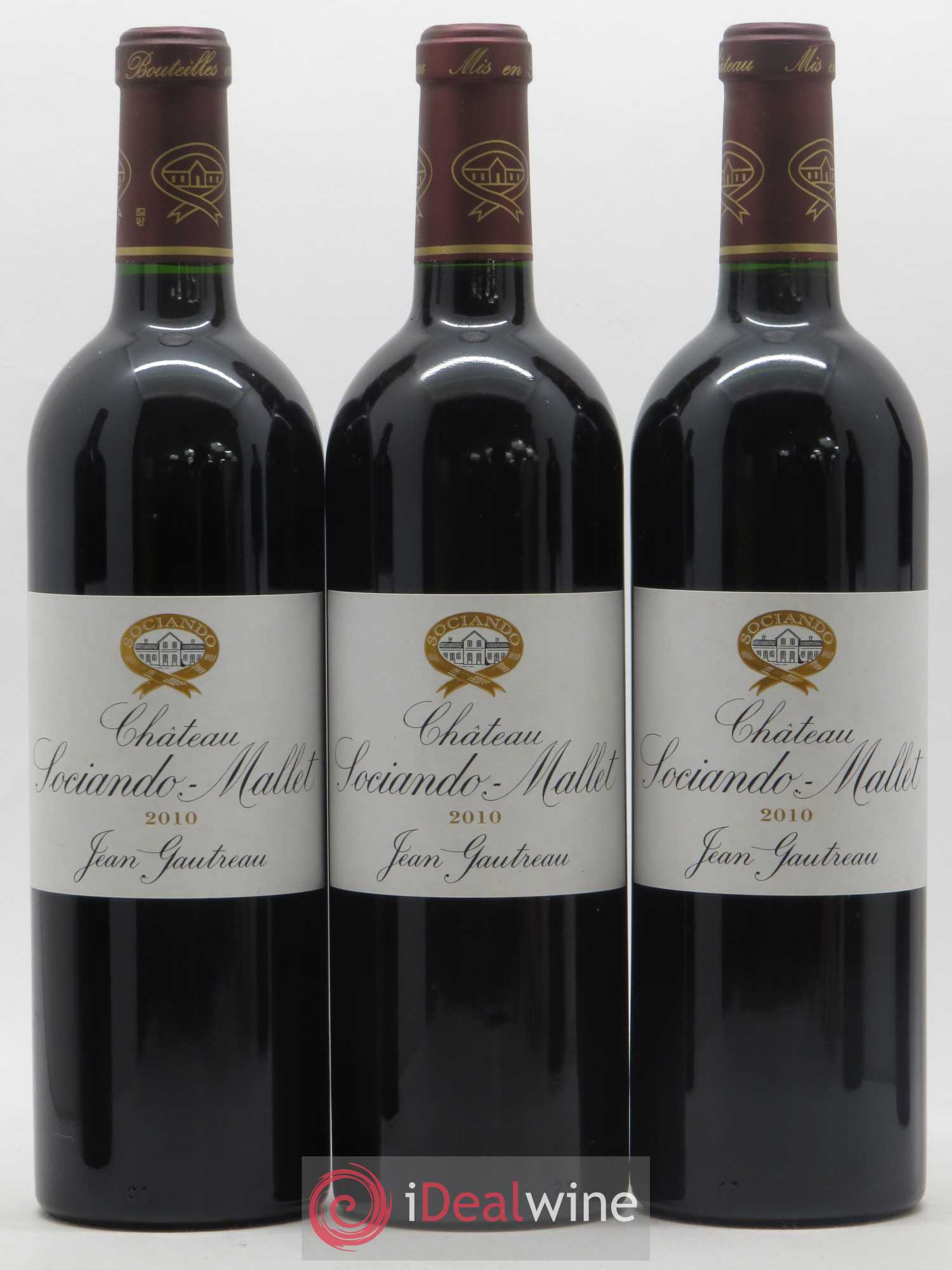 Château Sociando Mallet 2010 - Lot de 6 bouteilles - 1