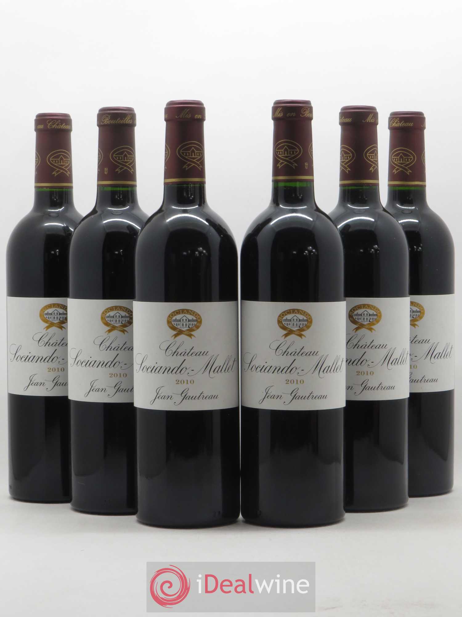 Château Sociando Mallet 2010 - Lot de 6 bouteilles - 0