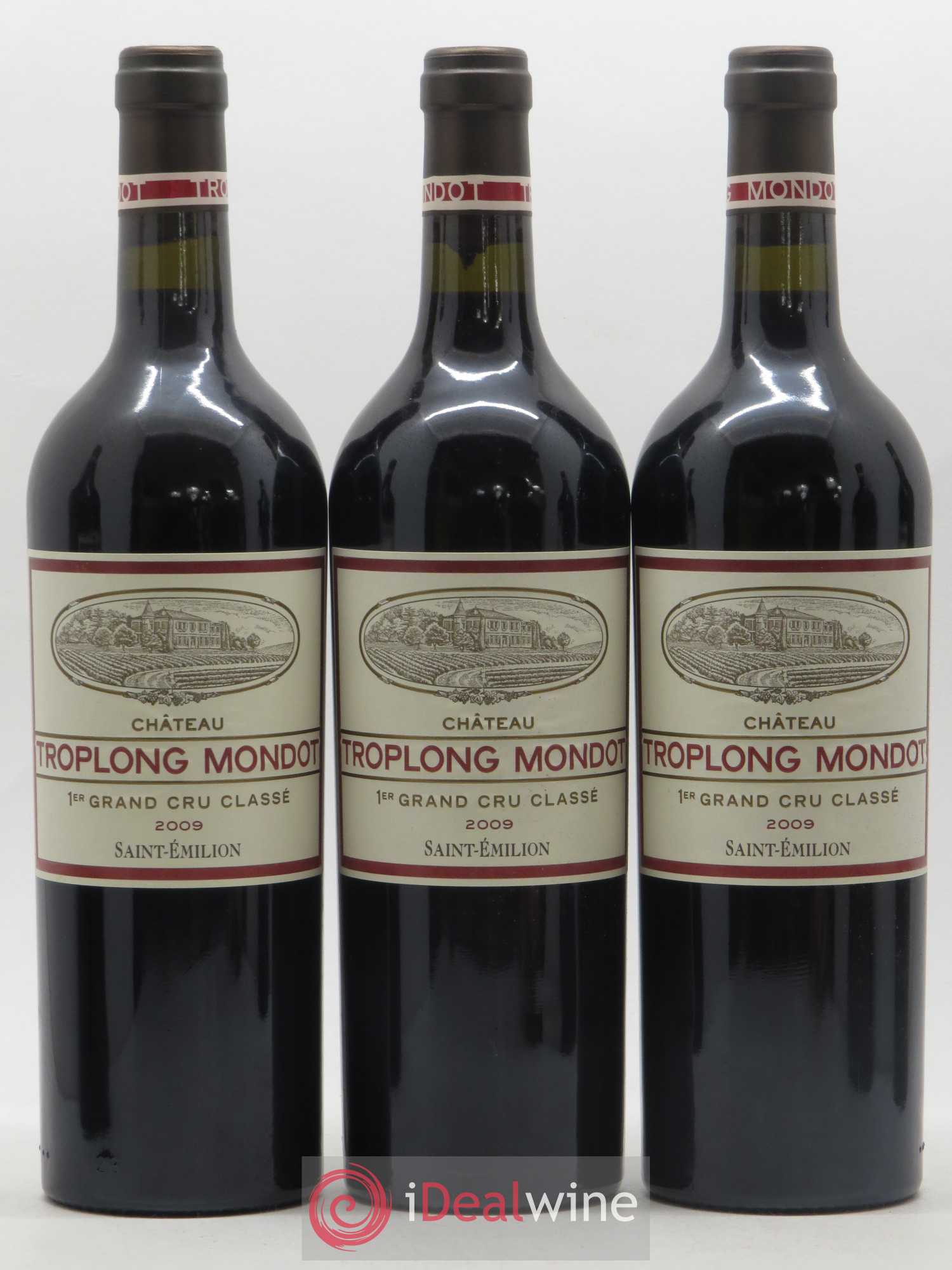Château Troplong Mondot 1er Grand Cru Classé B 2009 - Lot de 6 bouteilles - 1