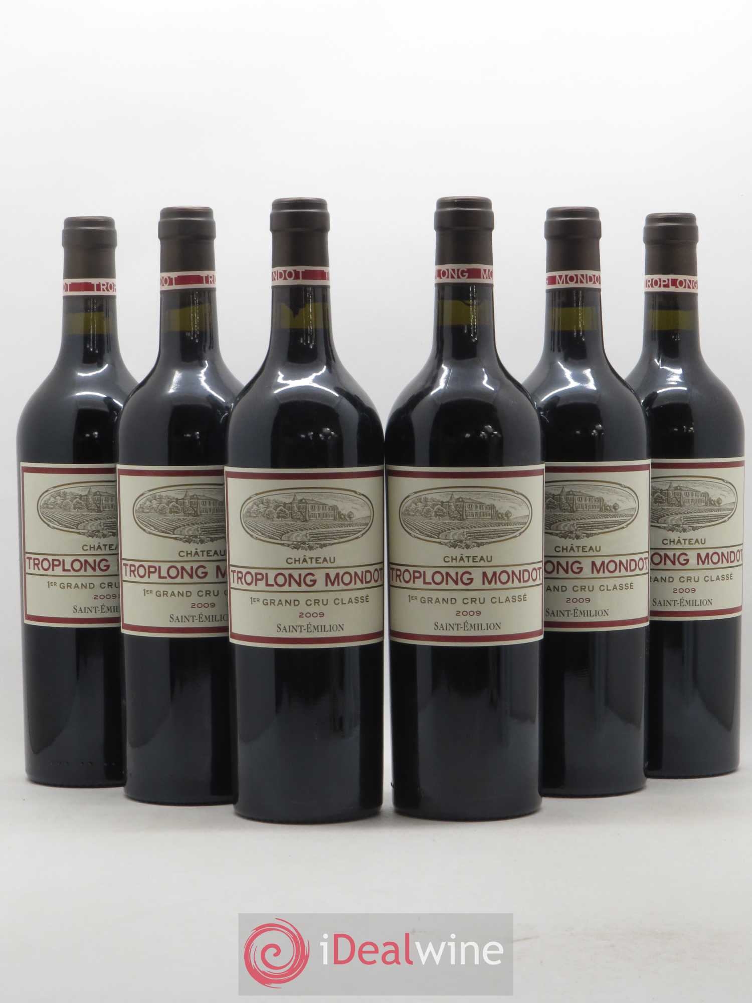 Château Troplong Mondot 1er Grand Cru Classé B 2009 - Lot de 6 bouteilles - 0