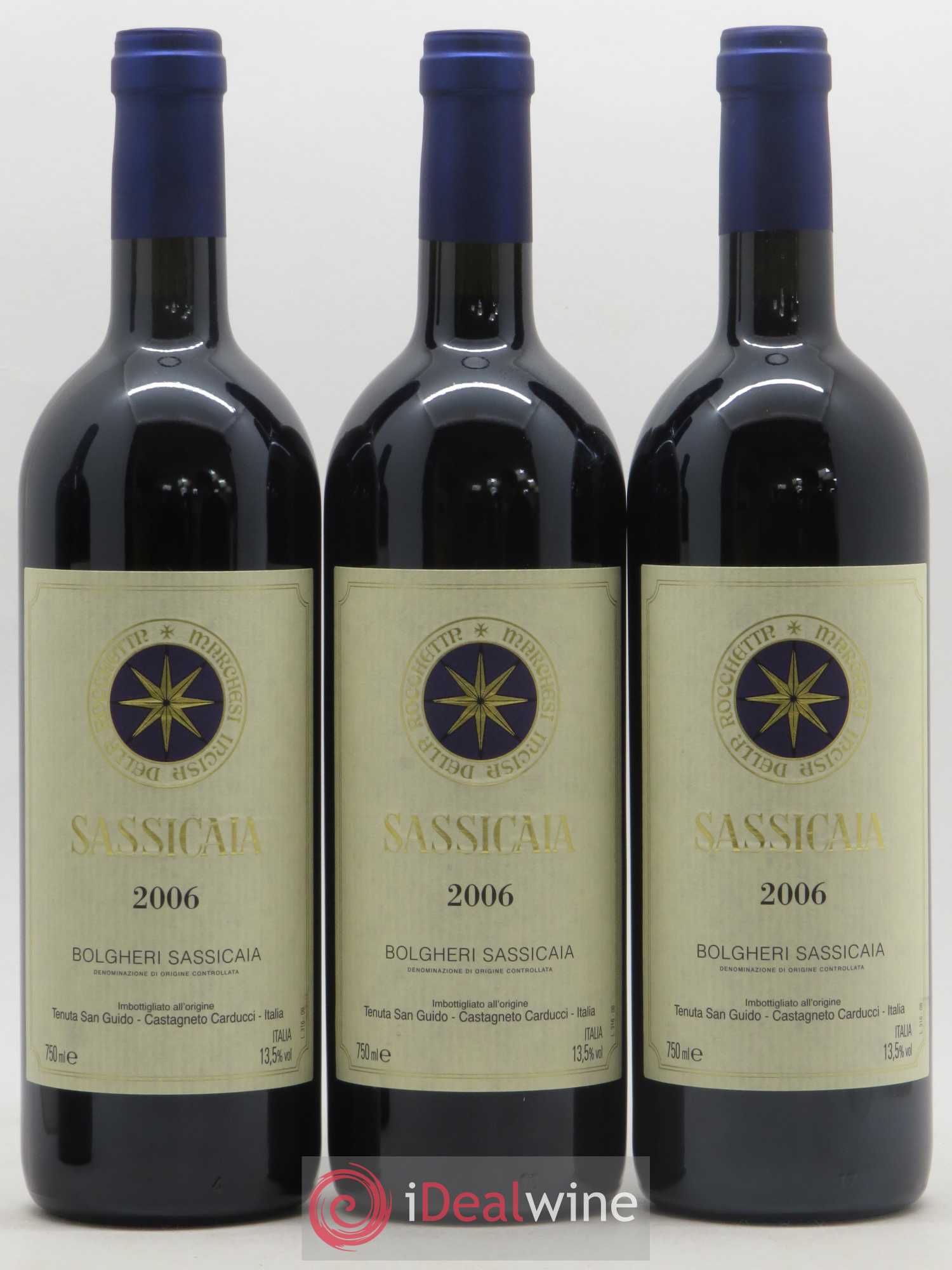 Bolgheri DOC Sassicaia Tenuta San Guido 2006 - Lot de 12 bouteilles - 1