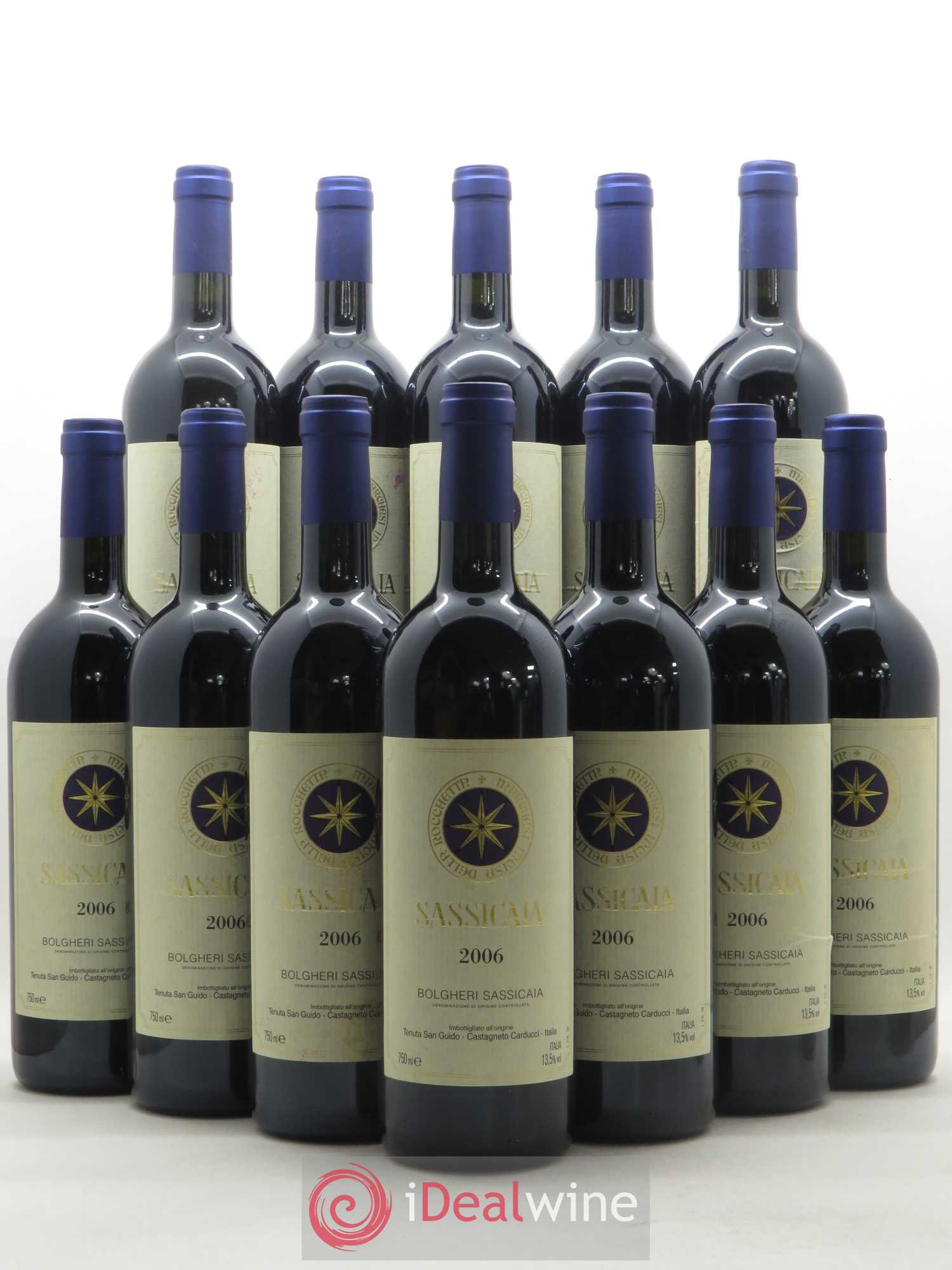 Bolgheri DOC Sassicaia Tenuta San Guido 2006 - Lot de 12 bouteilles - 0