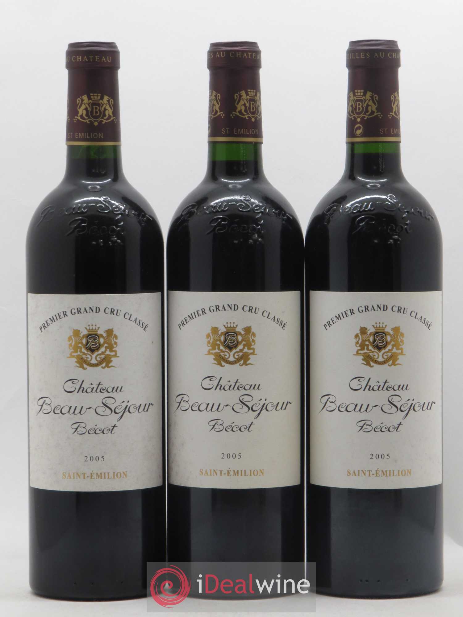 Château Beau-Séjour Bécot 1er Grand Cru Classé B 2005 - Lot de 12 bouteilles - 1