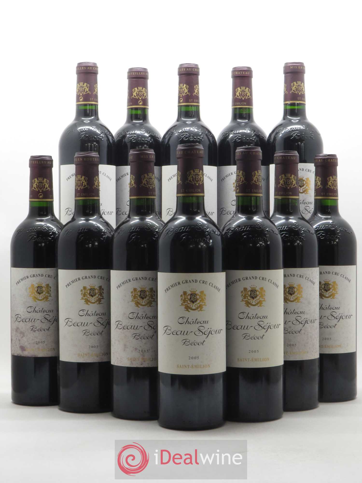 Château Beau-Séjour Bécot 1er Grand Cru Classé B 2005 - Lot de 12 bouteilles - 0